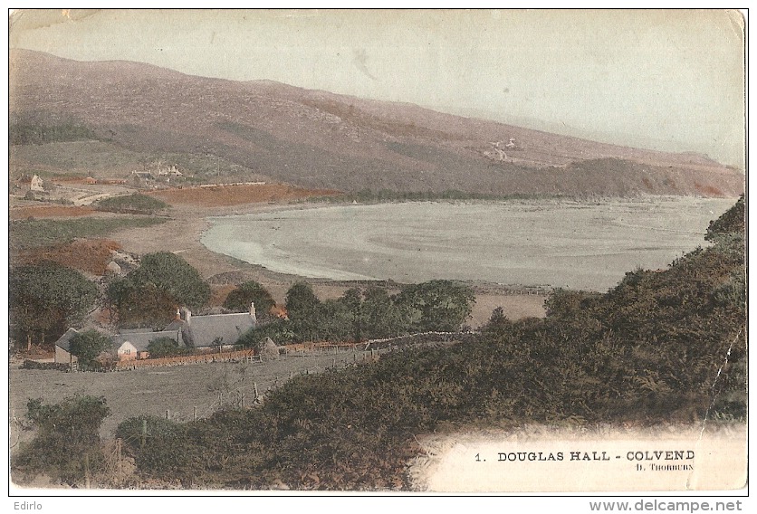 ---- Ecosse -----  DOUGLAS HALL COLVEND -   Pli TB Unused - Kirkcudbrightshire