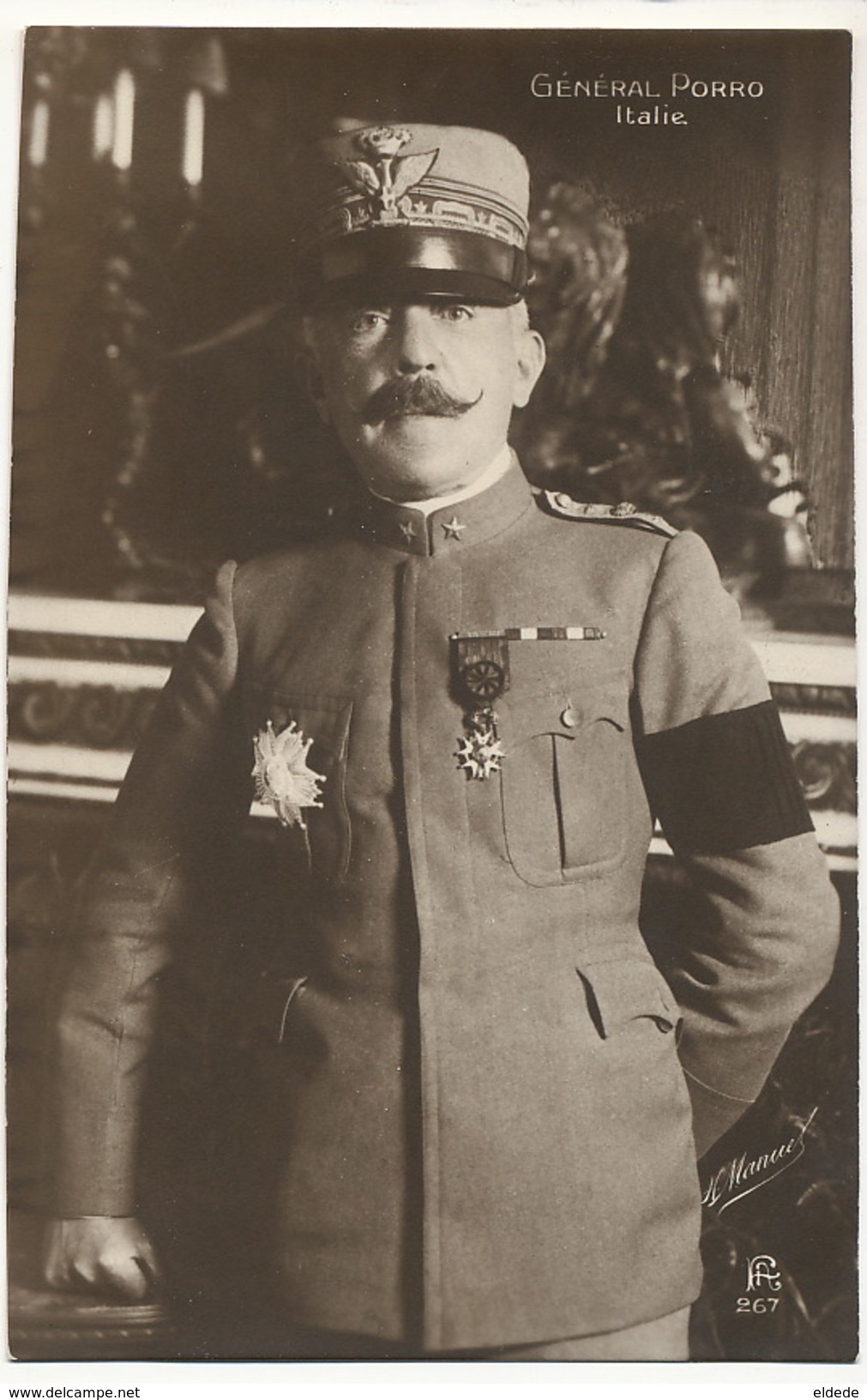 General Porro Born In Milano WWI Photo Manuel  Ministre D' Etat Mussolini - Milano (Mailand)