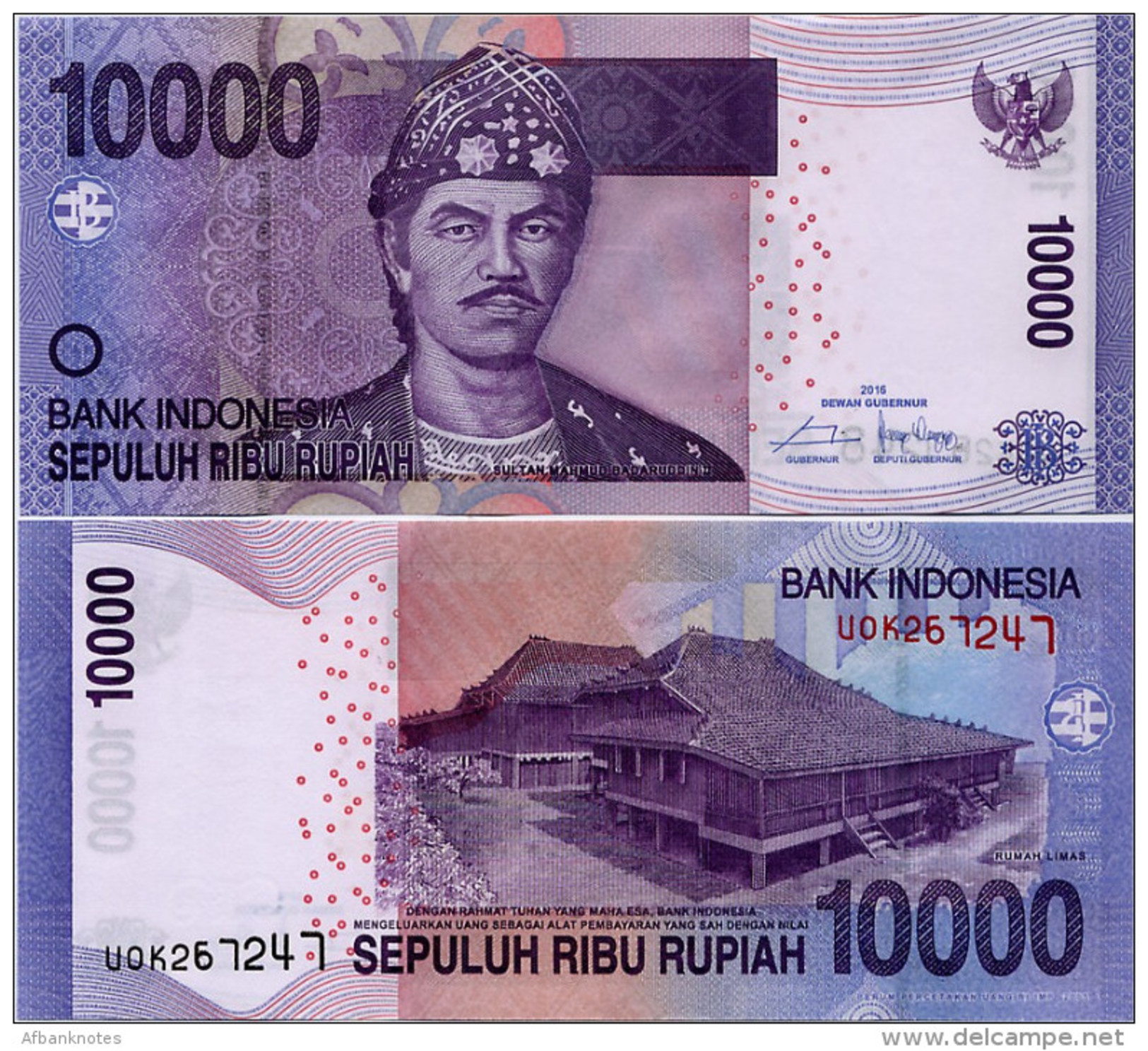 INDONESIA        10,000 Rupiah      P-150[h]       2016/2005   UNC [ 10000 ] - Indonesia