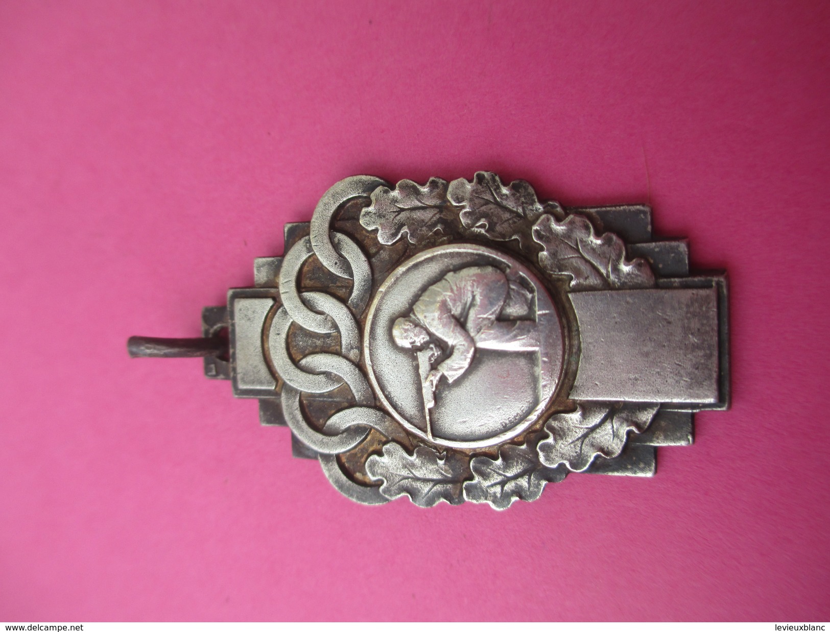 Médaille De Sport/ Tir à La Carabine/Tireur à Genoux/ Bronze Nickelé/PONTOISE/ / 1959           SPO185 - Autres & Non Classés