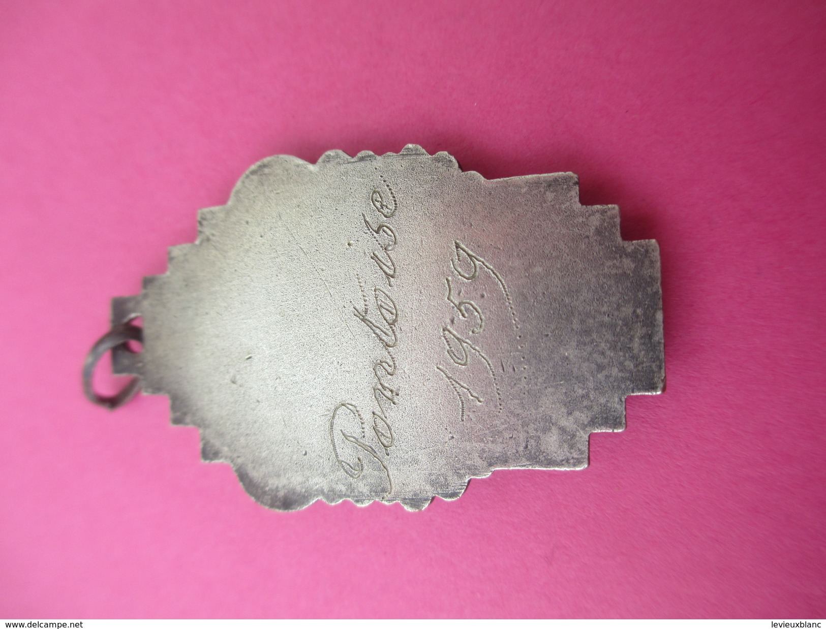 Médaille De Sport/ Tir à La Carabine/Tireur à Genoux/ Bronze Nickelé/PONTOISE/ / 1959           SPO185 - Other & Unclassified