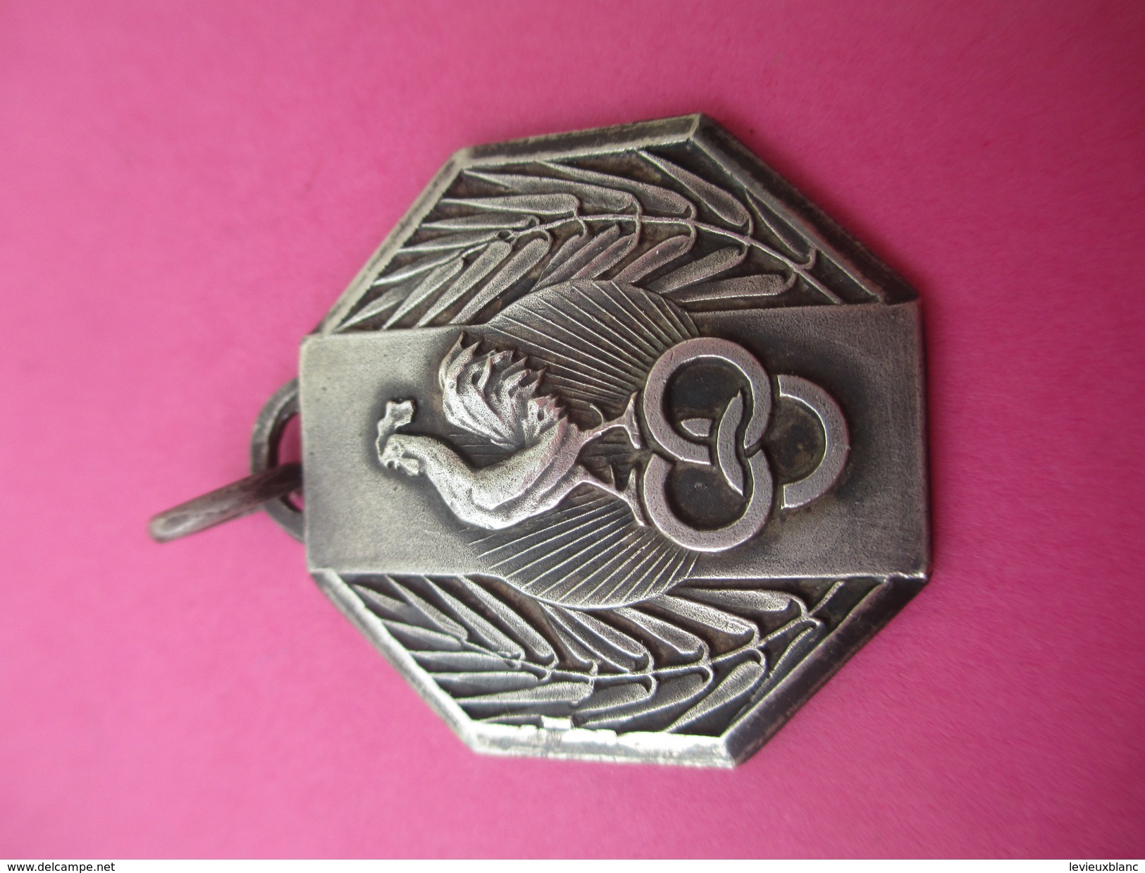 Médaille De Sport/ Coq Olympique Avec Anneaux/ Bronze Nickelé/Fête Des Sports/PONTOISE/ / 1957           SPO185 - Sonstige & Ohne Zuordnung