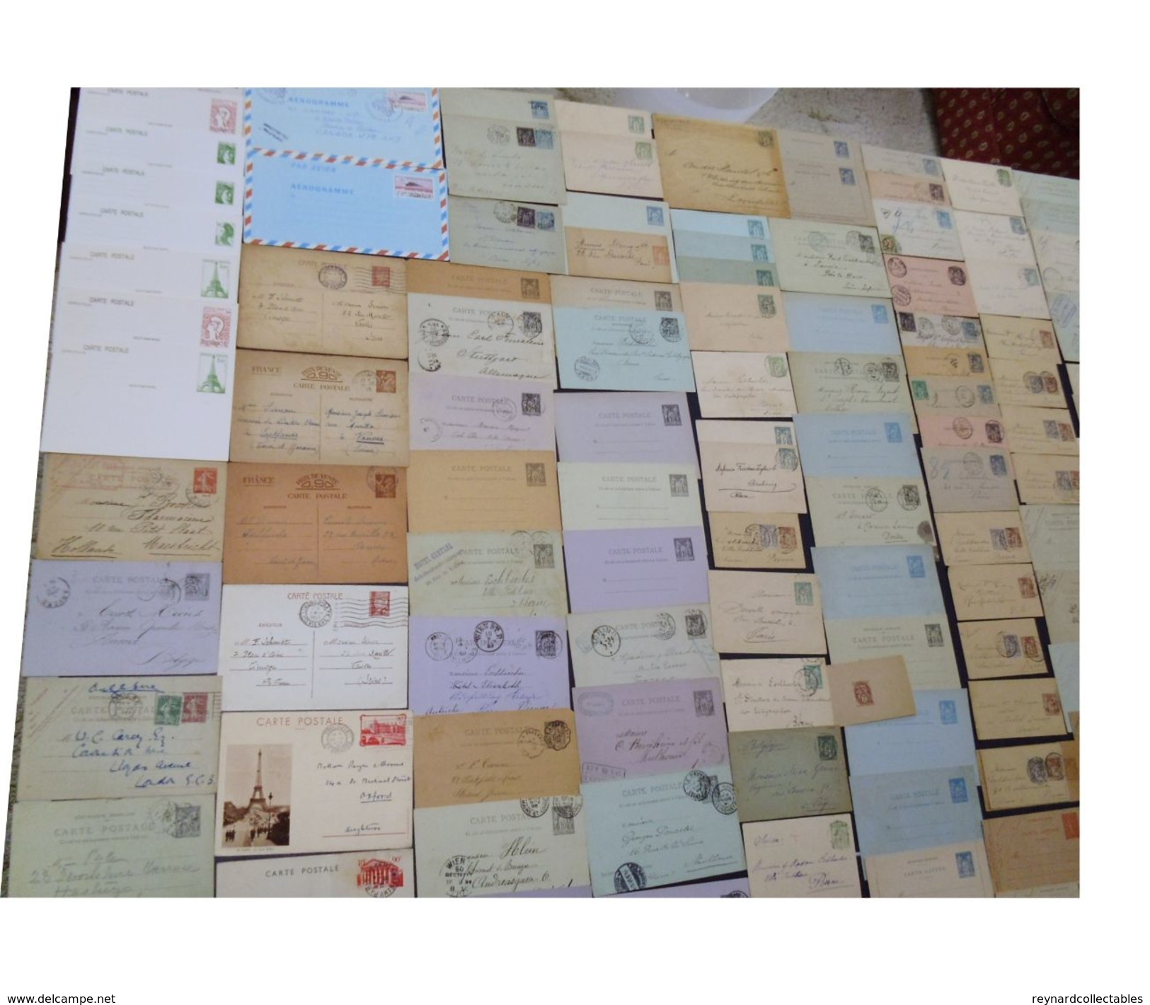 France V.fine Collection Postal Stat/entier Postale(250) 19th/20thC Inc Cards,envelope,reply Cards. 1925 Paris++ - Lots Et Collections : Entiers Et PAP