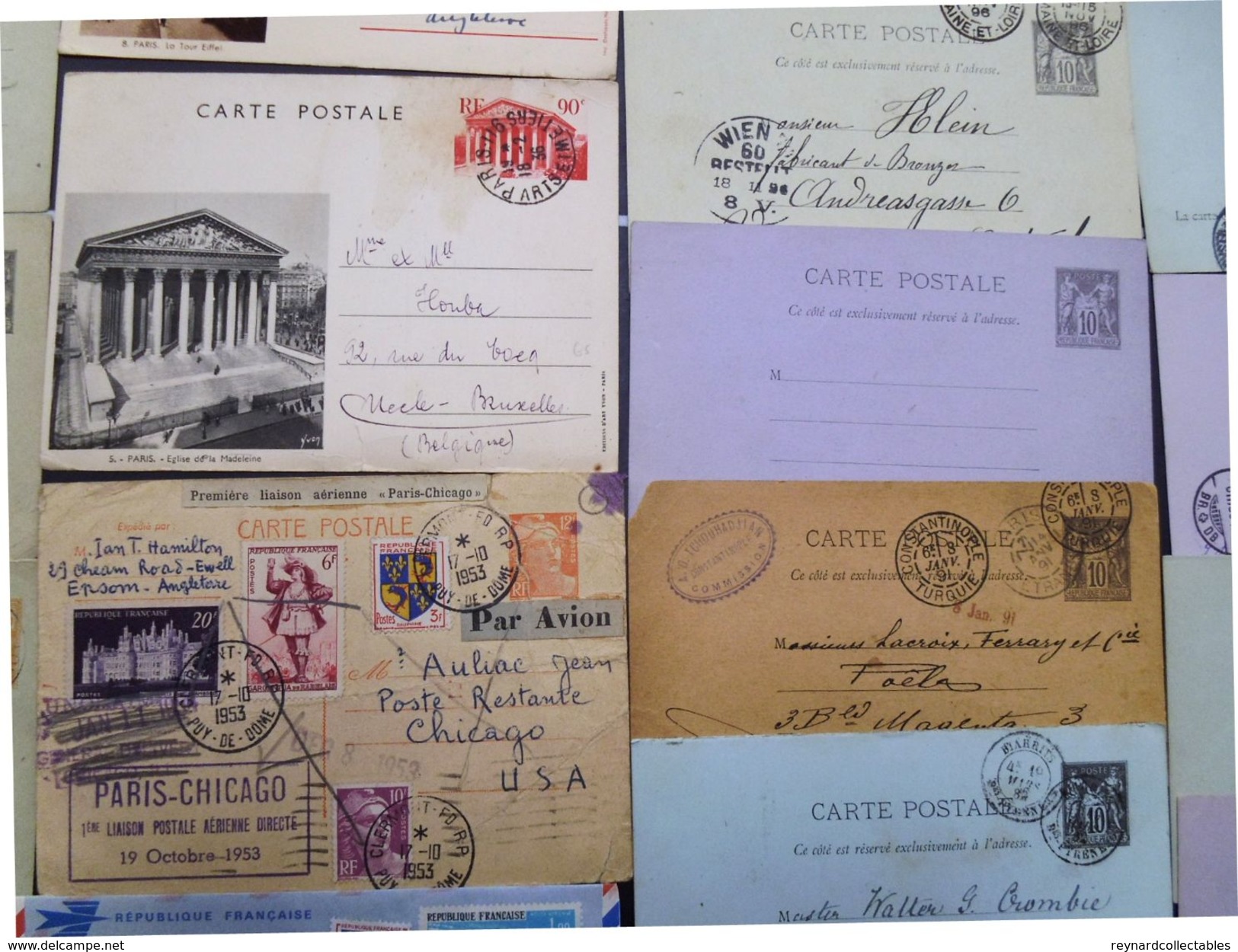 France V.fine Collection Postal Stat/entier Postale(250) 19th/20thC Inc Cards,envelope,reply Cards. 1925 Paris++ - Verzamelingen En Reeksen: PAP