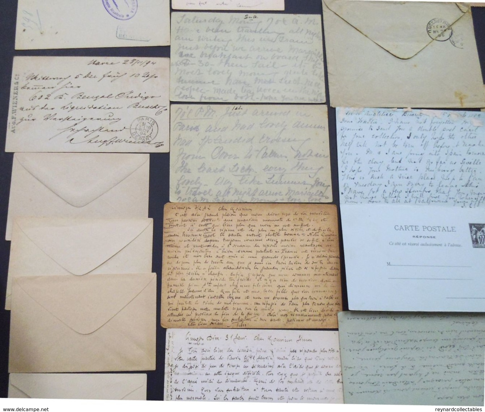 France v.fine collection postal stat/entier postale(250) 19th/20thC inc cards,envelope,reply cards. 1925 Paris++