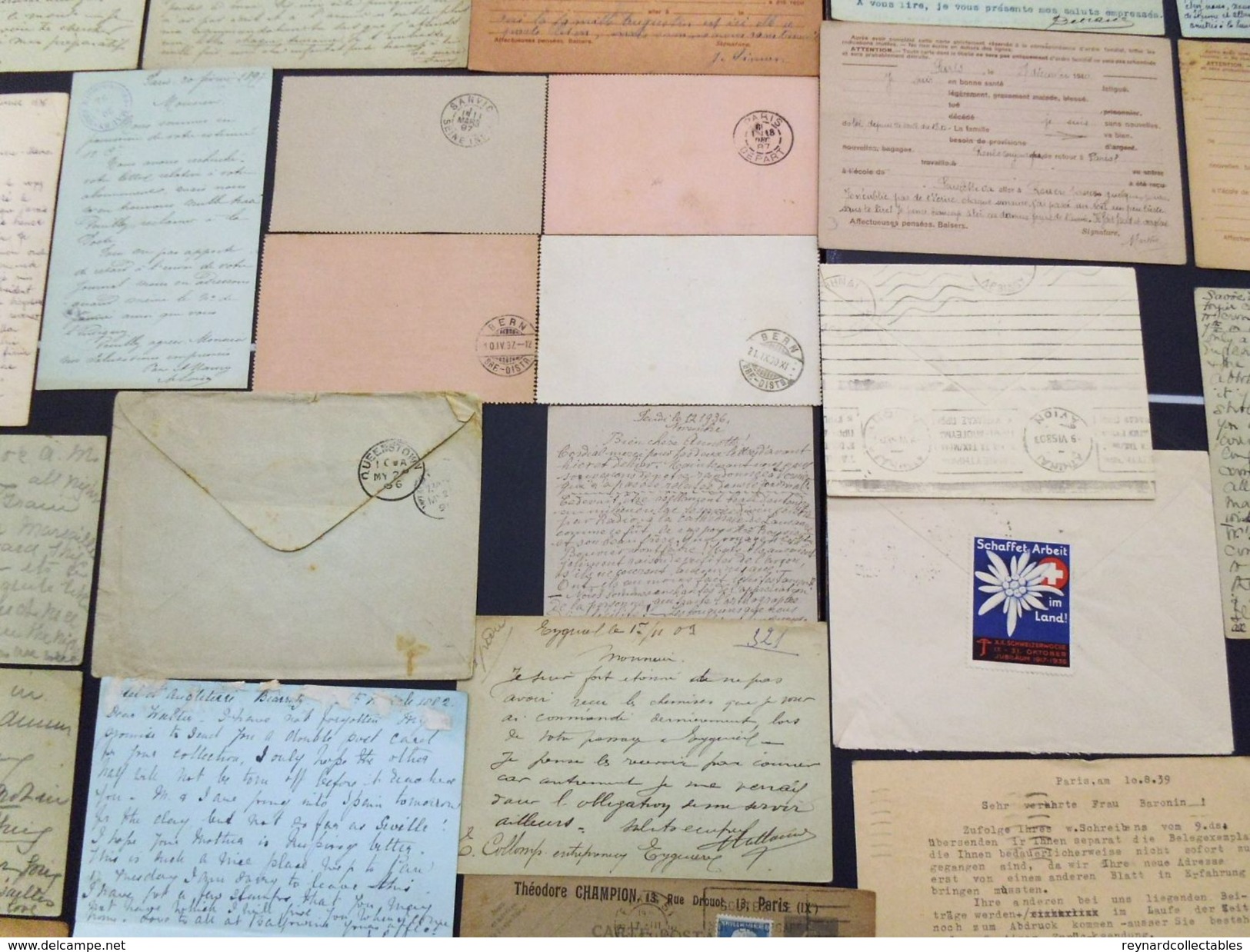 France v.fine collection postal stat/entier postale(250) 19th/20thC inc cards,envelope,reply cards. 1925 Paris++