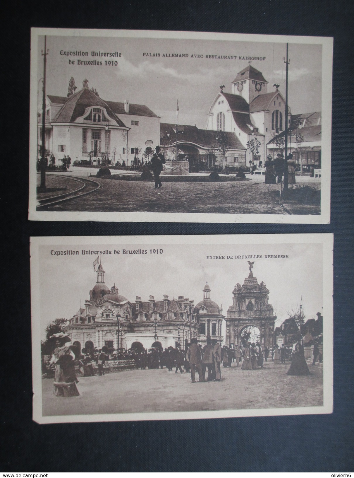 LOT 32 CP EXPOSITION UNIVERSELLE (V1708) BELGIQUE 1910 (33 vues) Dujardin Lammens, Village sénégalais, Pavillons, Nuit