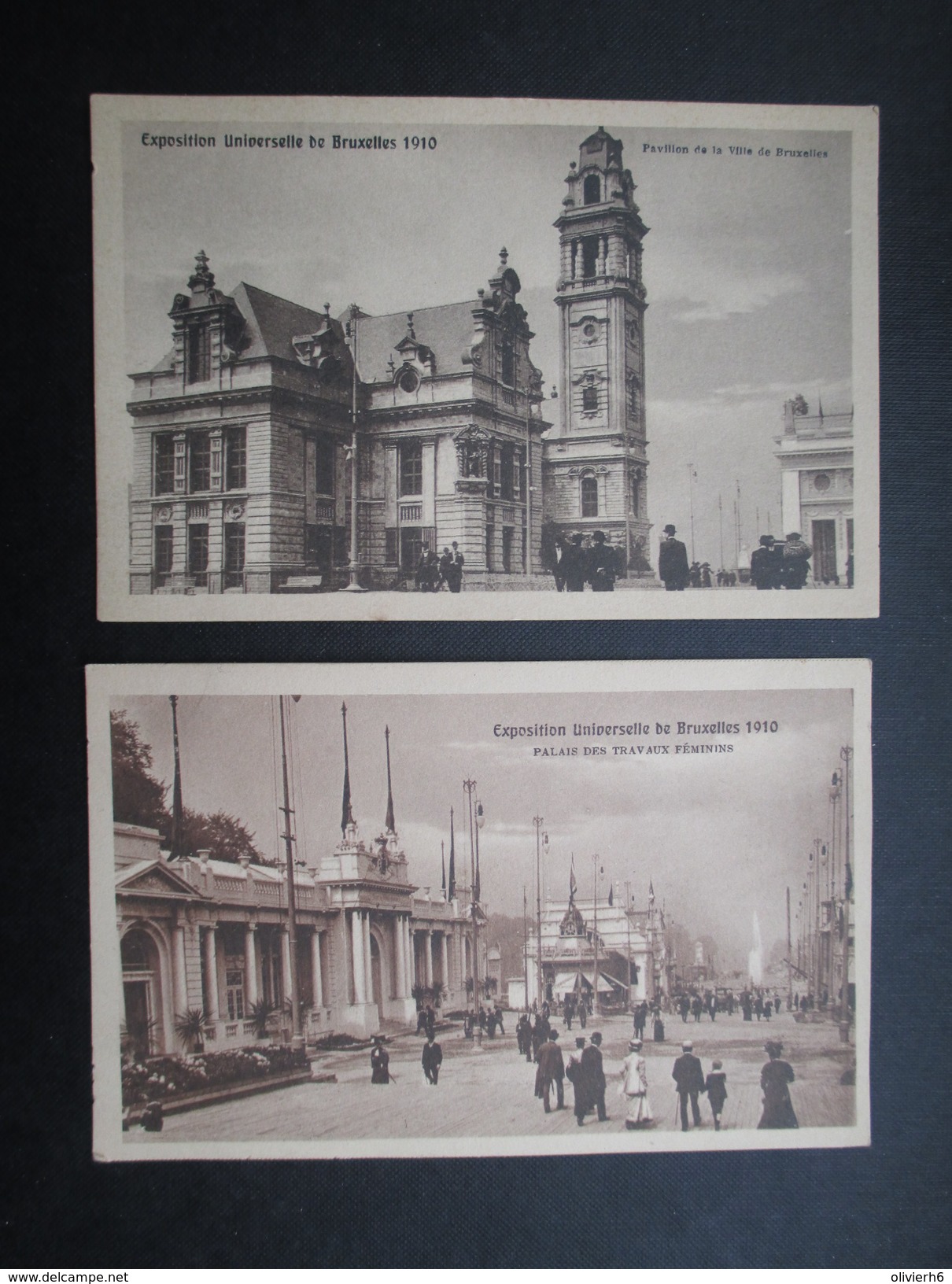LOT 32 CP EXPOSITION UNIVERSELLE (V1708) BELGIQUE 1910 (33 vues) Dujardin Lammens, Village sénégalais, Pavillons, Nuit