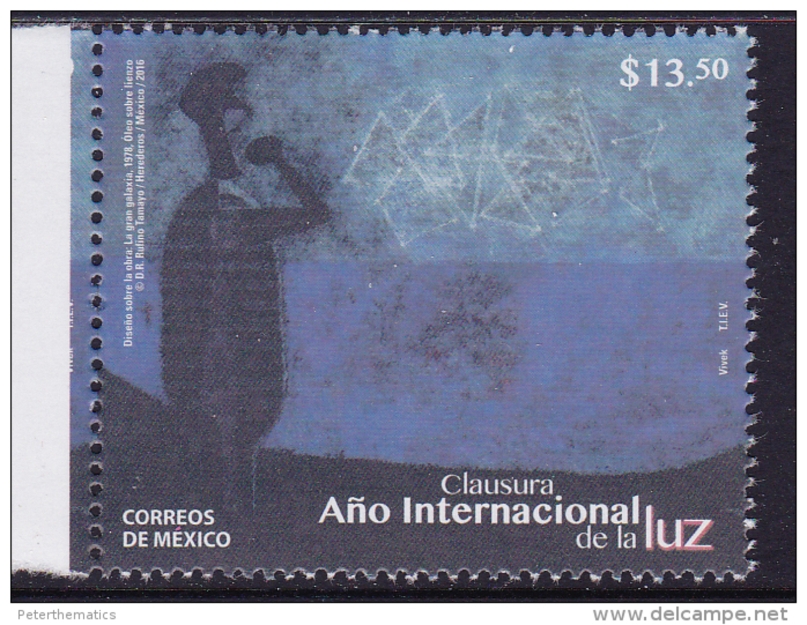 MEXICO, 2016, MNH,INTERNATIONAL YEAR OF LIGHT,1v - Astrology