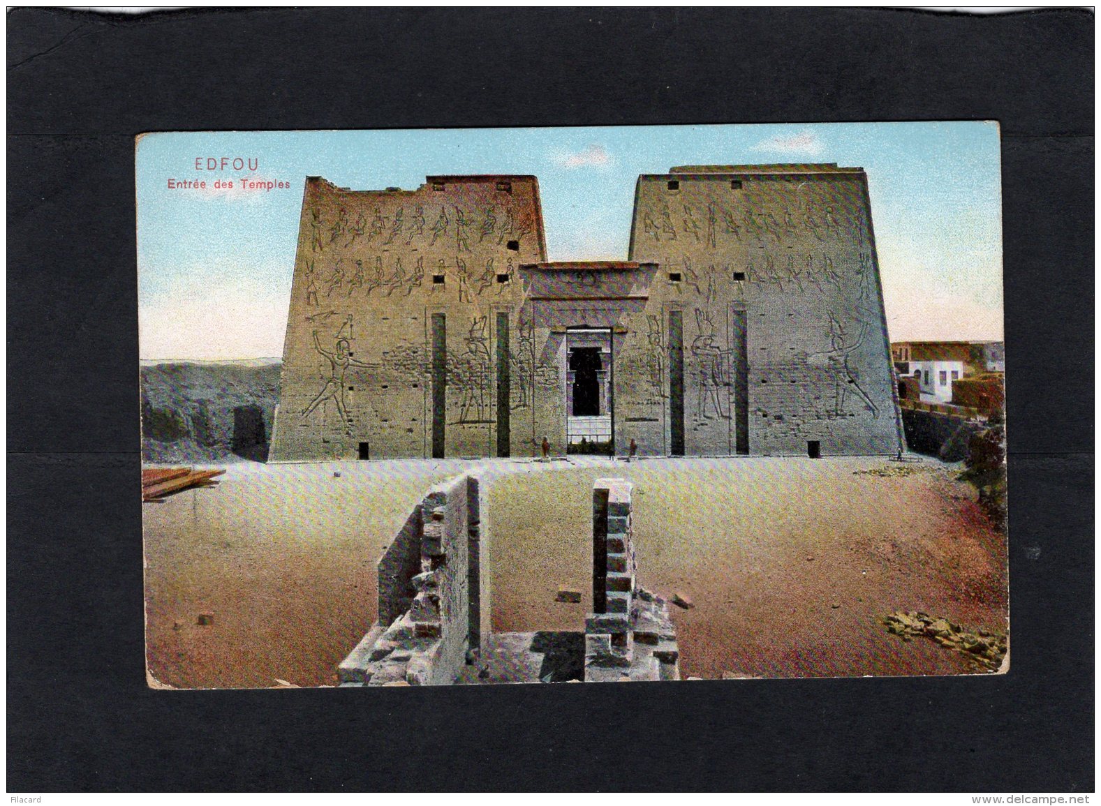 71569    Egitto,   Edfou,  Entree Des Temples,  NV(scritta) - Edfou