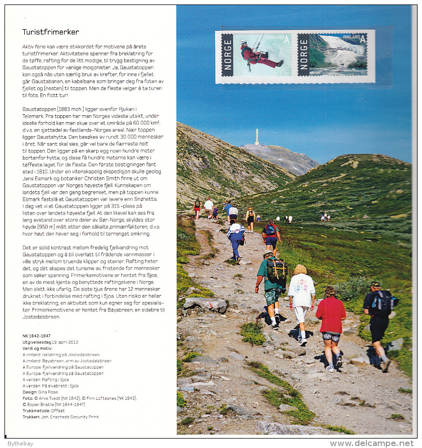 Norway 2013 Presentation Pack Set Of 6 Tourism With First Day Cover - Ungebraucht