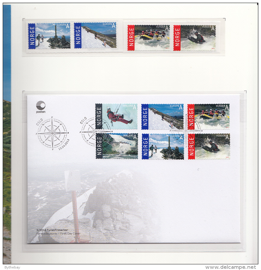 Norway 2013 Presentation Pack Set Of 6 Tourism With First Day Cover - Ungebraucht