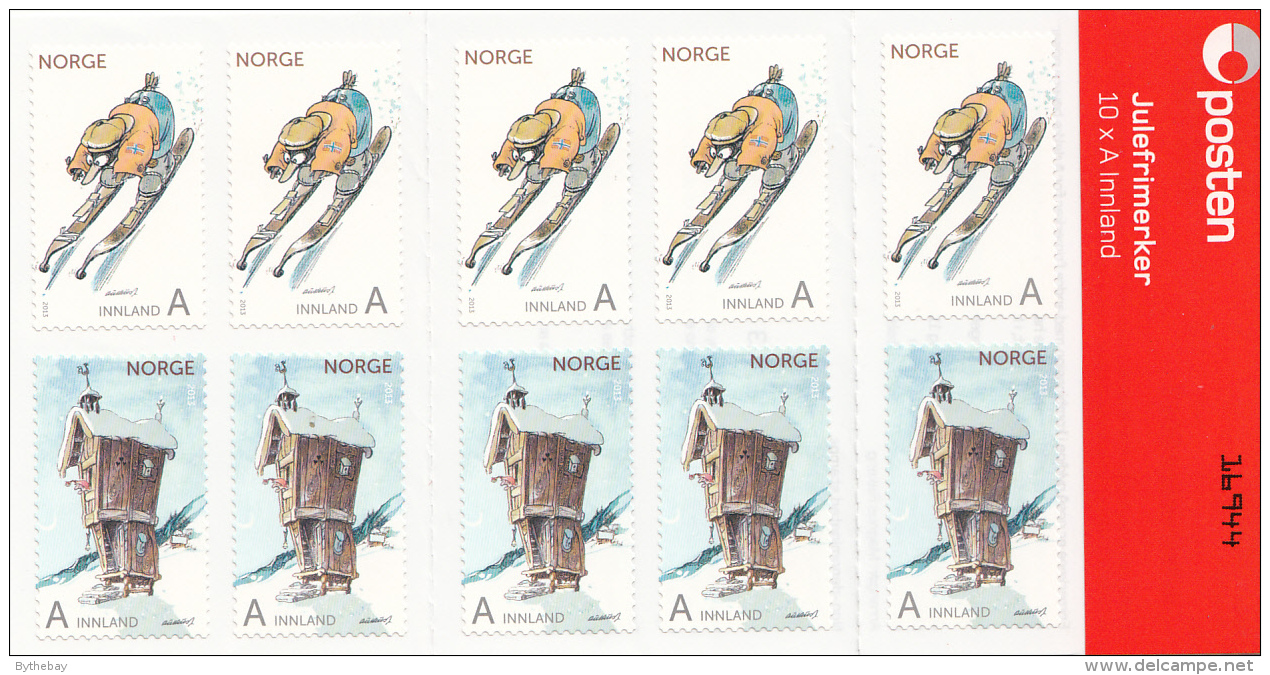 Norway 2013 Booklet 5 Of Each Of 2 A Innland Solan Gundersen, The Grumpy Neighbour - Christmas - Unused Stamps
