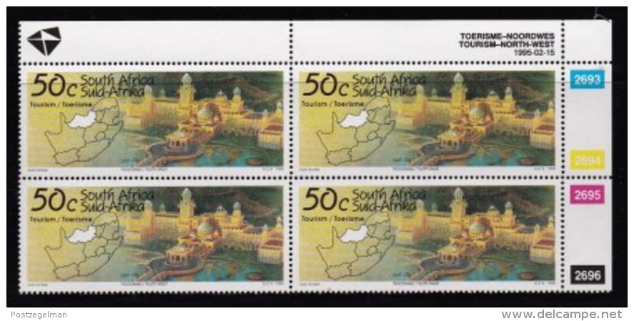 RSA, 1995, MNH Stamps In Control Blocks, MI 953, Tourism North West, X725 - Ungebraucht