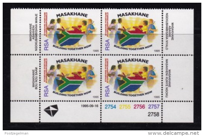 RSA, 1995, MNH Stamps In Control Blocks, MI 969, Masakhane (big), X730 - Unused Stamps