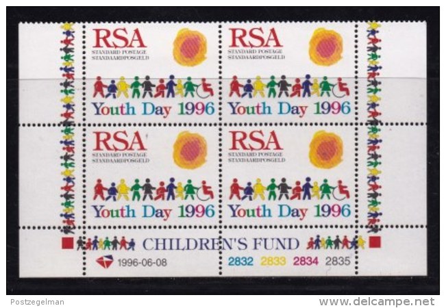 RSA, 1996, MNH Stamps In Control Blocks, MI 1003, Youth Day, X737 - Neufs