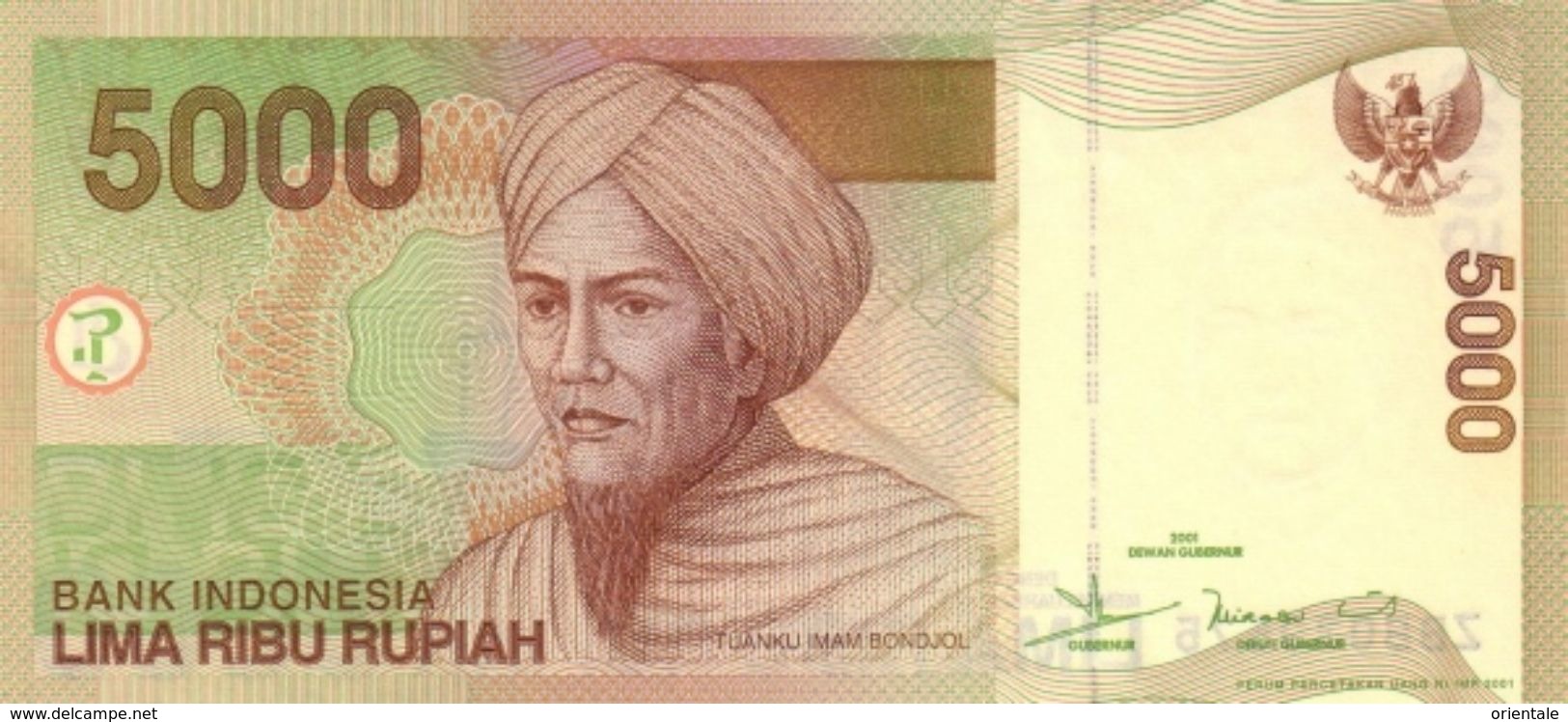 INDONESIA P. 142a 5000 R 2001 UNC - Indonesië