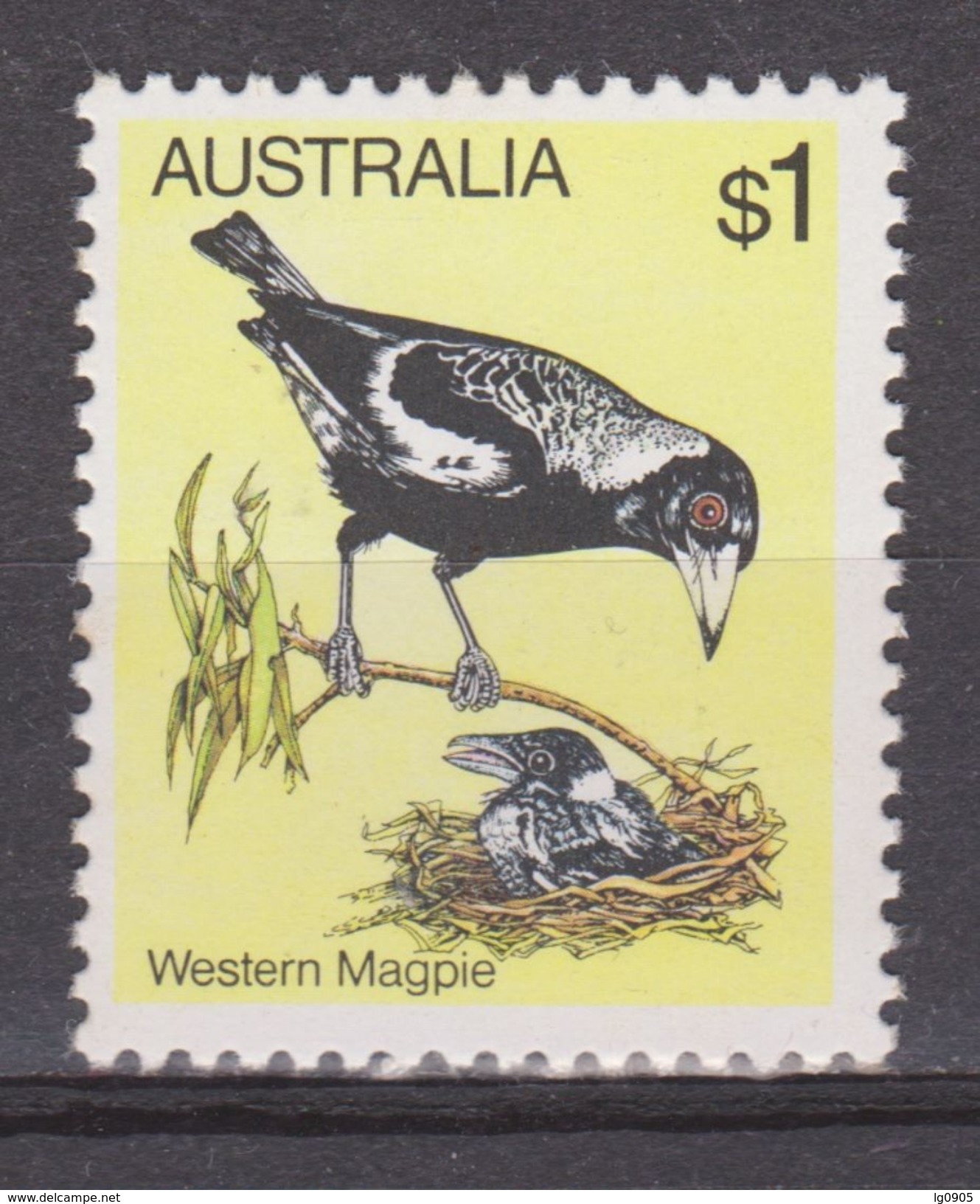 Australie Australia MNH ; Vogel Oiseau Ave Bird Ekster Magpie Urraca Pie NOW MANY ANIMAL STAMPS FOR SALE - Cuco, Cuclillos