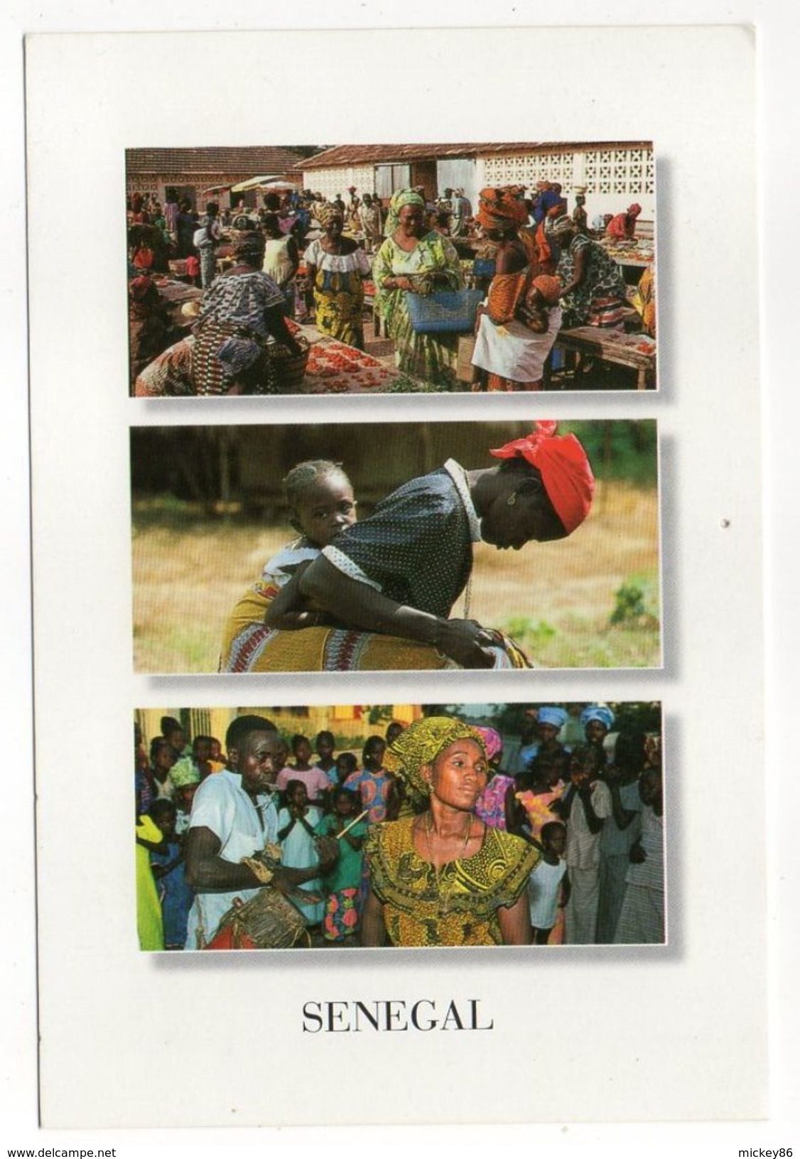 Sénégal--2004--Scènes De La Vie Des Femmes--Multivues (femmes,enfant...)--timbre-- - Sénégal