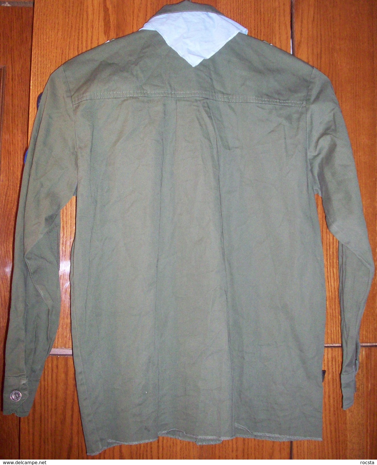 Poland scout ZUCH olive shirt - with patches, badges, ranks, epaulets & tie