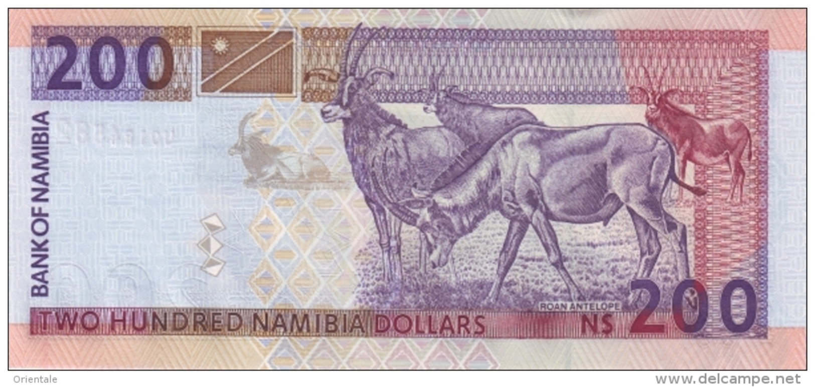 NAMIBIA P. 10b 200 D 1996 UNC - Namibia