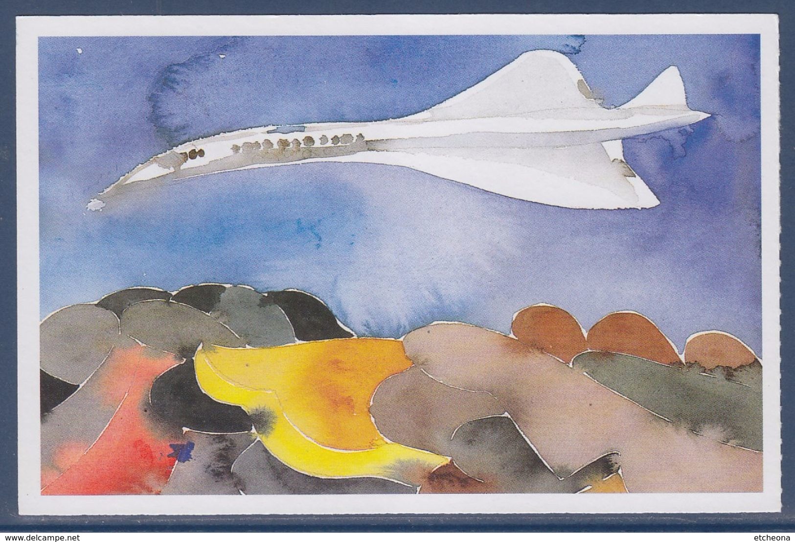 = Carte Postale Concorde Le Siècle Au Fil Du Timbre, Transports, Illustration JP Formica (3471) - 1946-....: Moderne