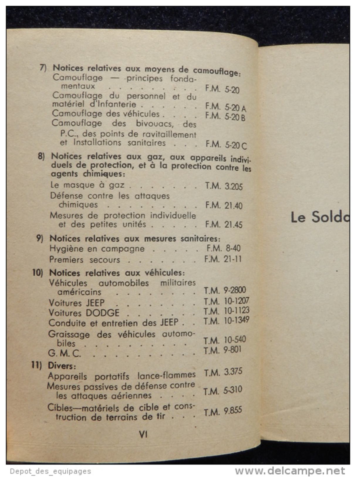 INSTRUCTION POUR LE SOLDAT ET LE COMBATTANT 1946