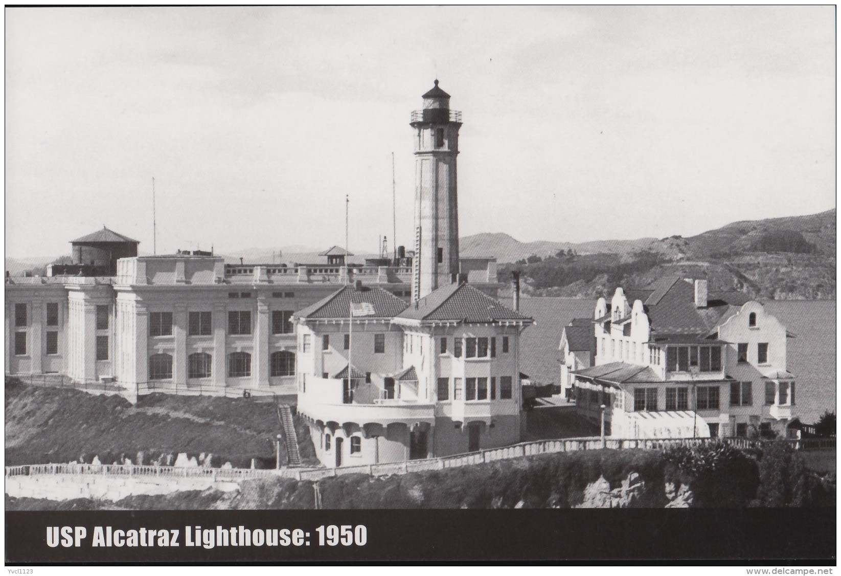 USP Alcatraz Island, 1950 Liththouse (PC266) - Prison