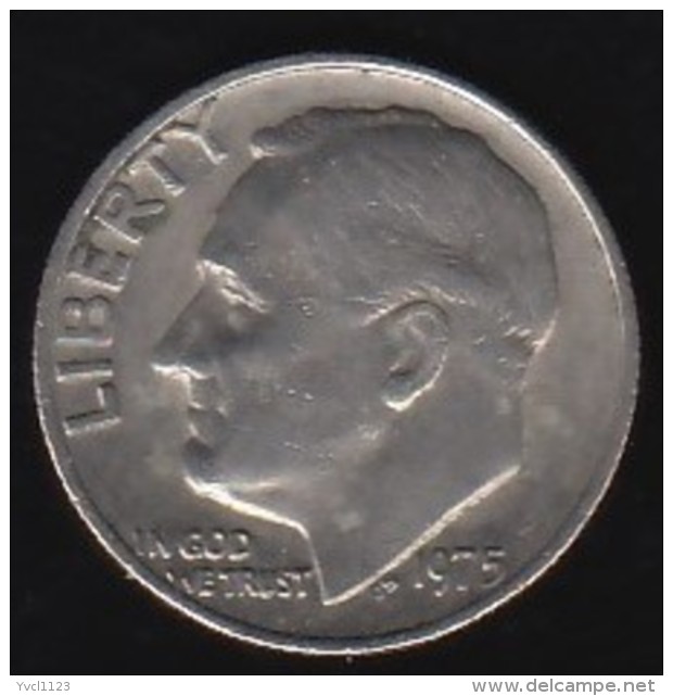 USA - 1975 Circulating 10&cent; Coin - 1946-...: Roosevelt