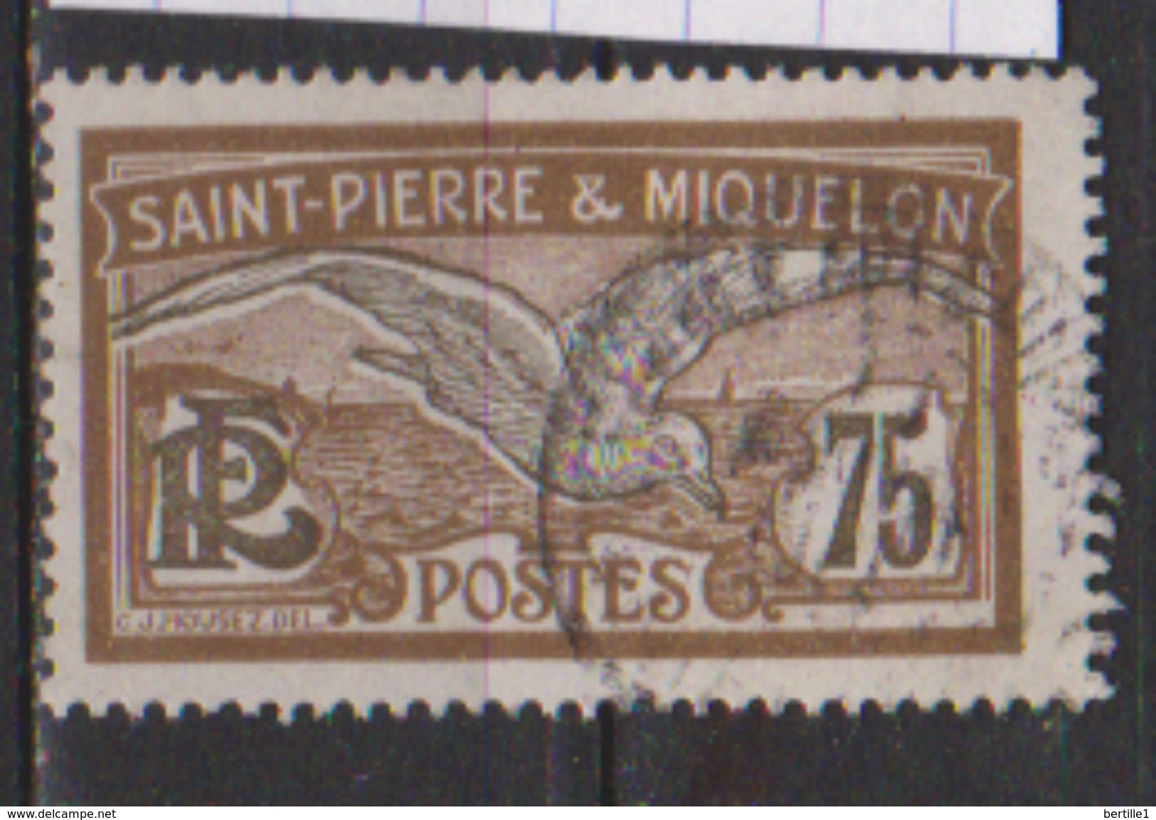 SAINT PIERRE ET MIQUELON       N°  90 ( 14 )     OBLITERE  ( O 556 ) - Used Stamps