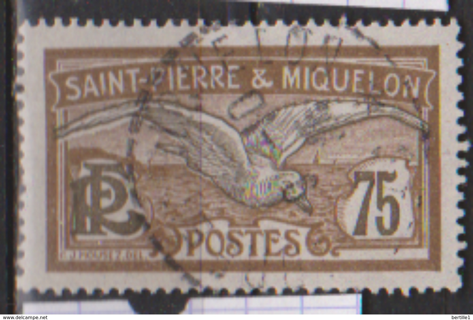 SAINT PIERRE ET MIQUELON       N°  90 ( 16 )     OBLITERE  ( O 558 ) - Usados