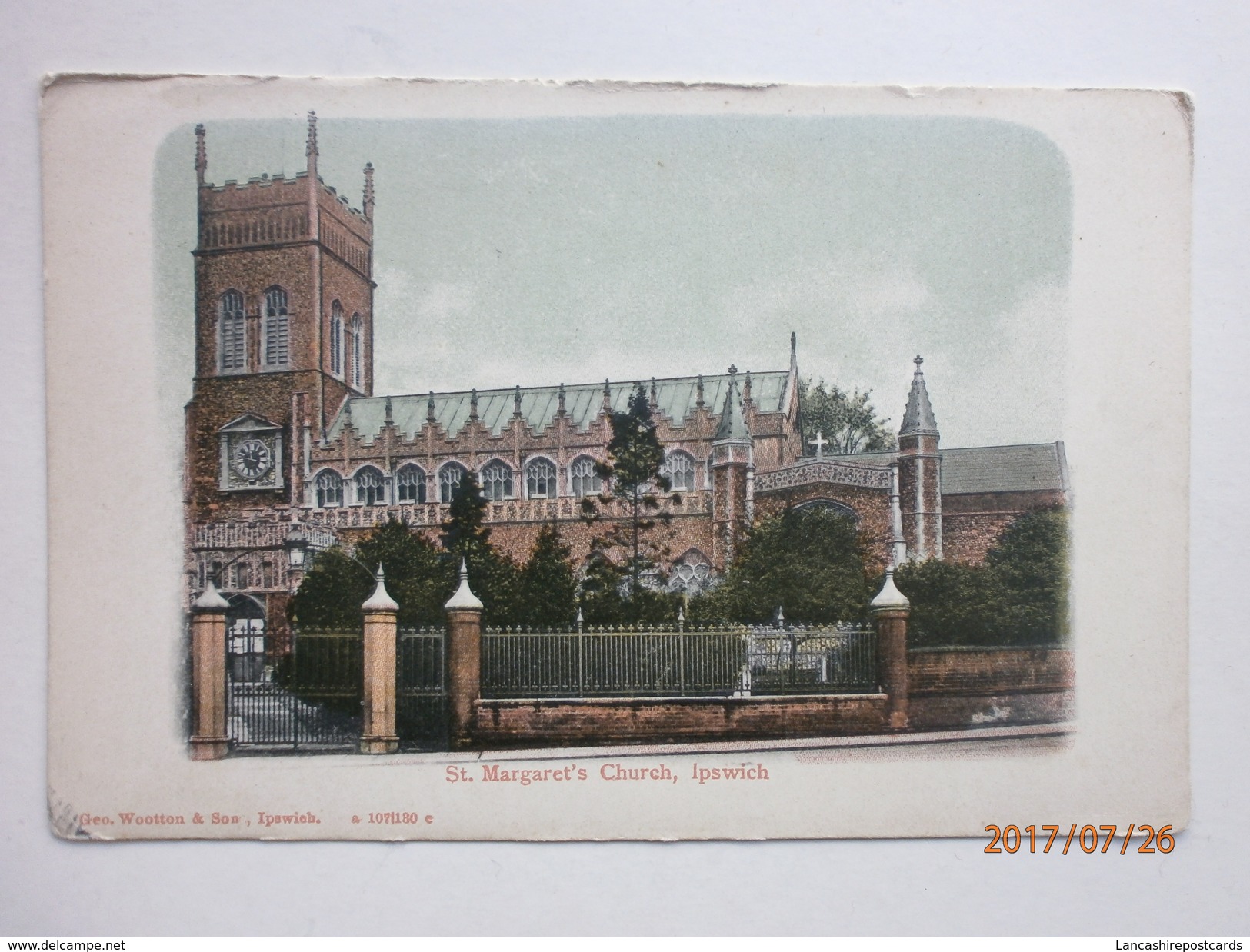 Postcard St Margaret's Church Ipswich By Geo Wootton And Son Of Ipswich My Ref  B11541 - Ipswich