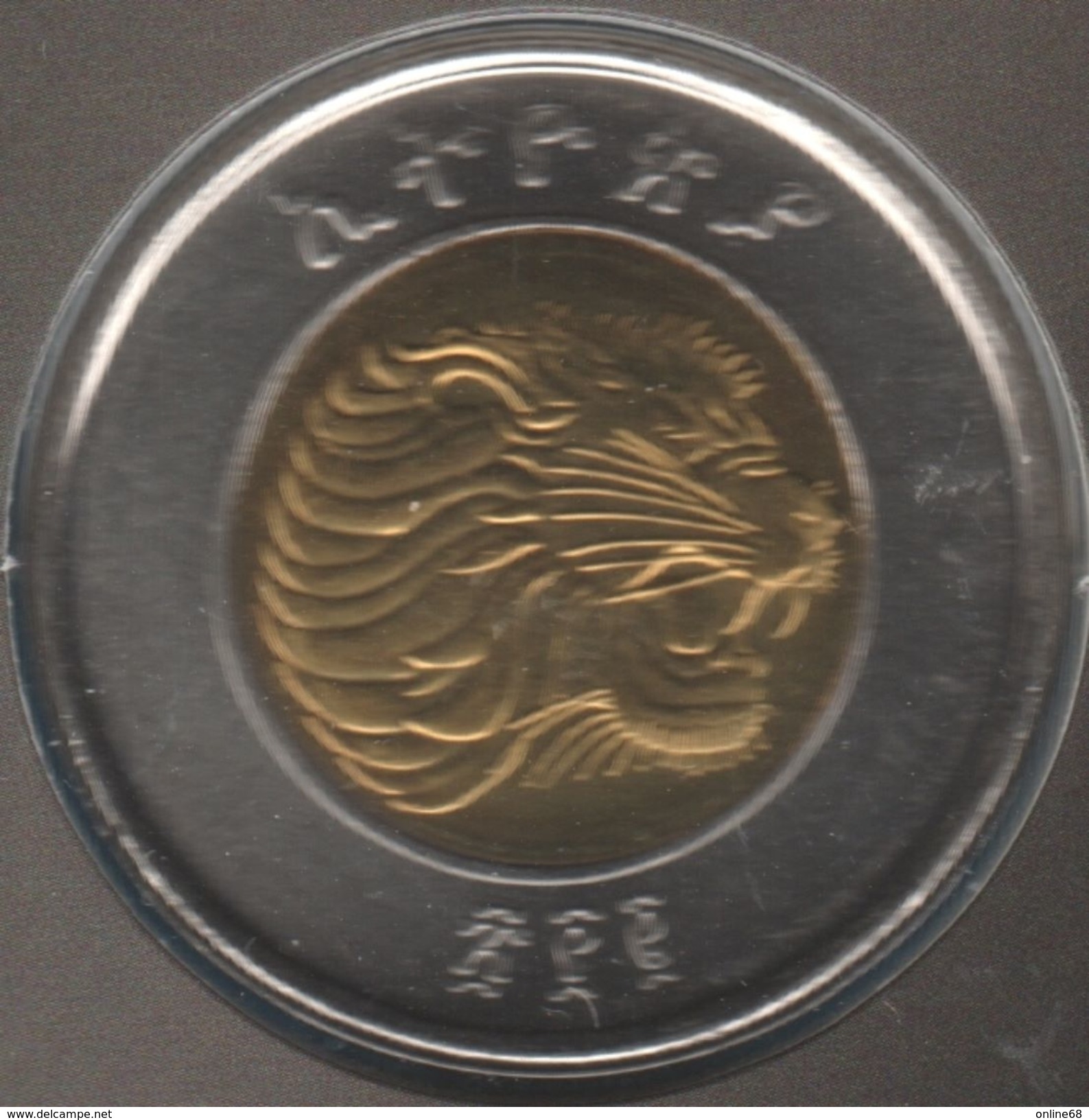 ETHIOPIA 1 BIRR 2002 (2010) KM# 78 Lion Head Bi-Metallique - Ethiopia