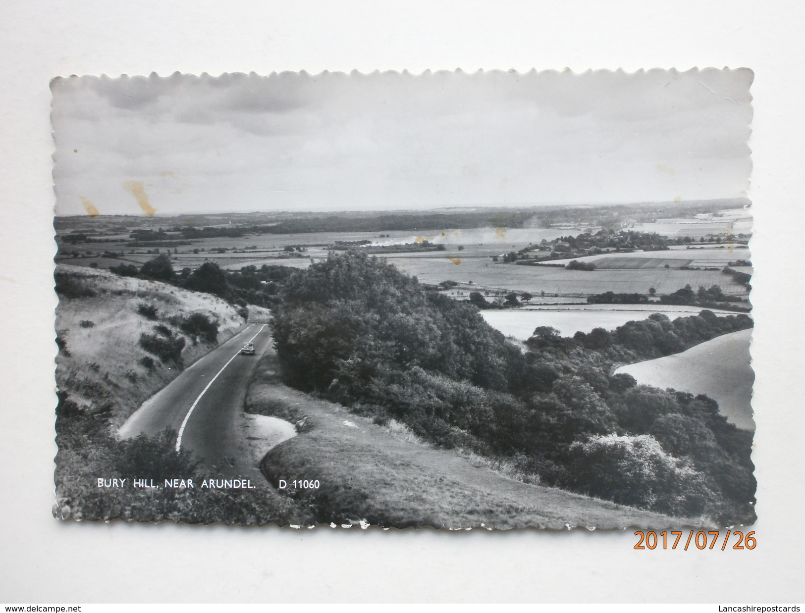 Postcard Bury Hill Near Arundel Sussex By Shoesmith And Etheridge PU 1961 Real Photo My Ref  B11549 - Arundel