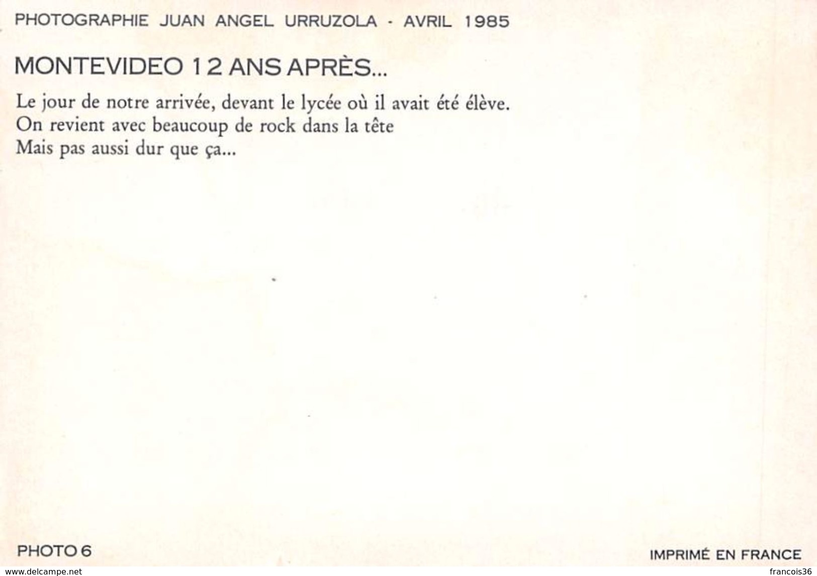 Lot de 11 CPA d' Uruguay - Série Montevideo 12 ans après - Avril 1985 - le coup d'état - bon état