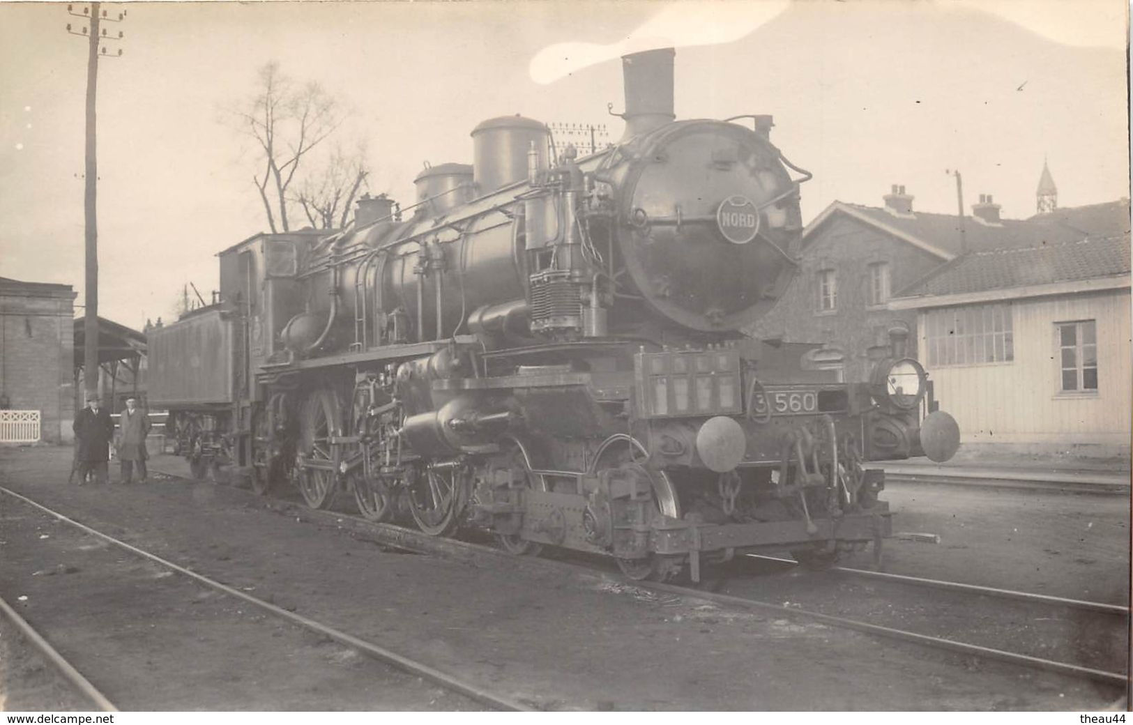 ¤¤  -  Carte-Photo Non Située  -   Trains En Gare  - Locomotive Du Chemin De Fer Du " NORD "    -  ¤¤ - Zubehör