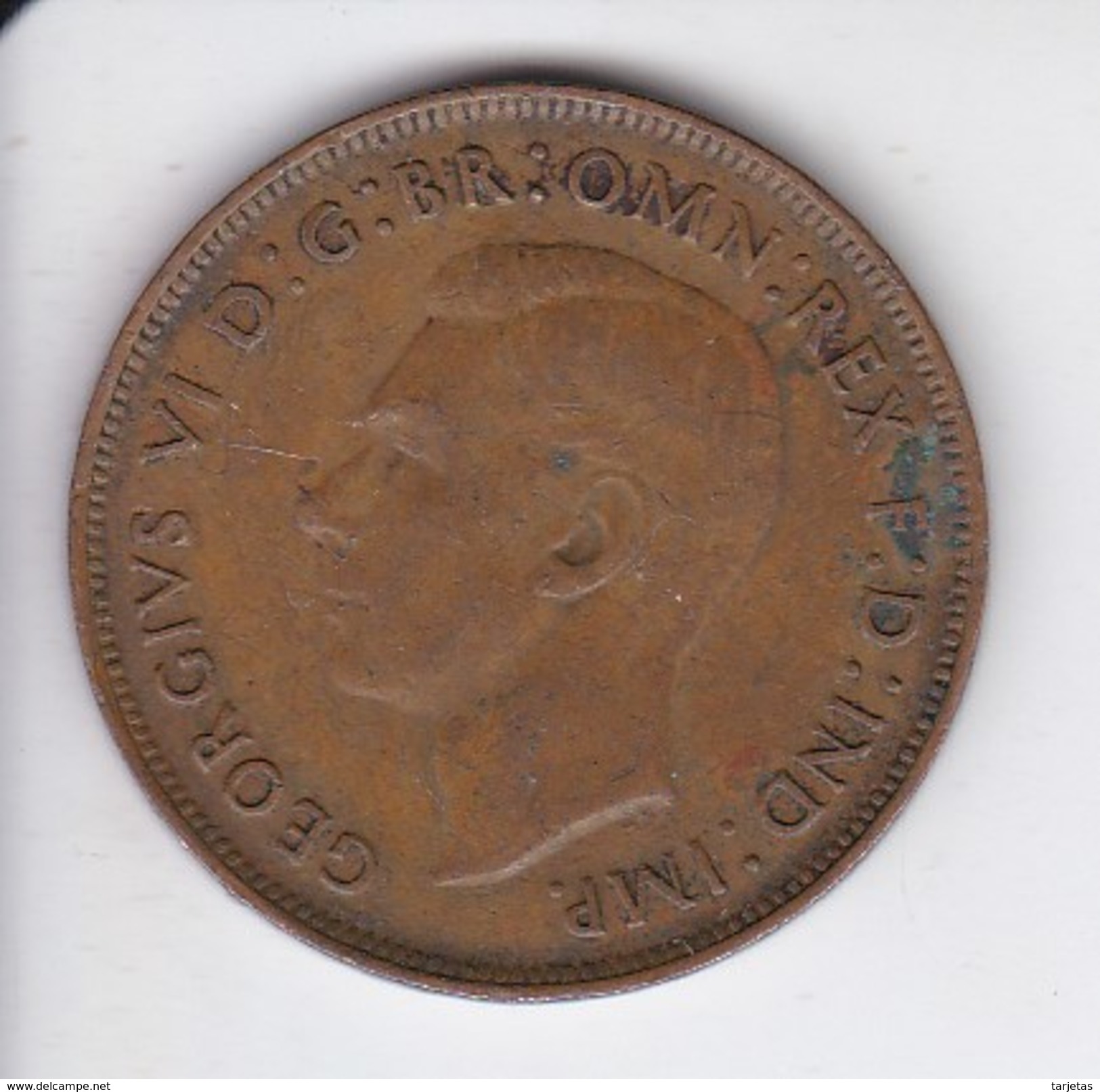 MONEDA DE AUSTRALIA DE 1 PENNY DEL AÑO 1943 CANGURO (KANGAROO) - Penny