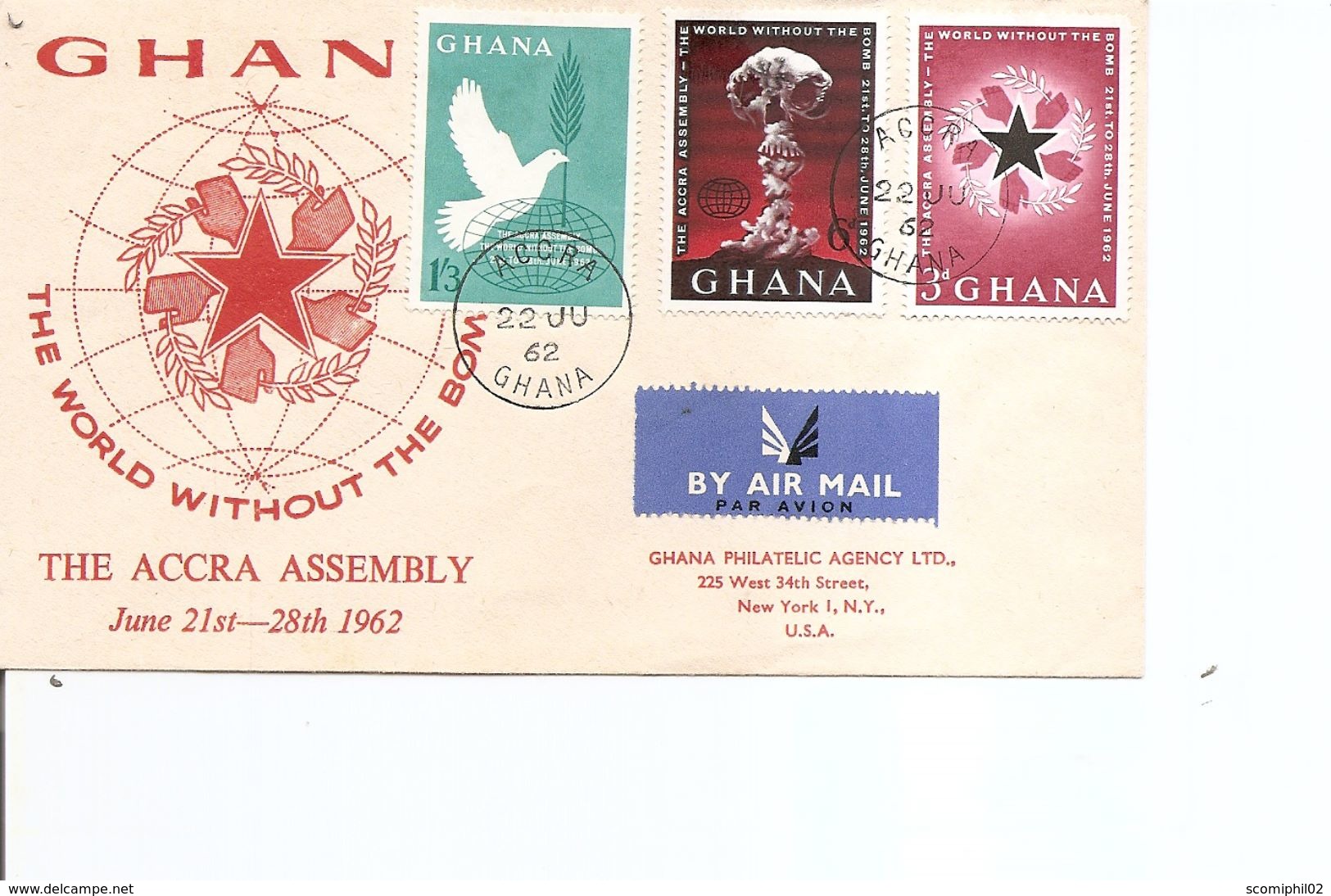 Atome -Bombe Atomique ( FDC Du Ghana De 1962 à Voir) - Elettricità