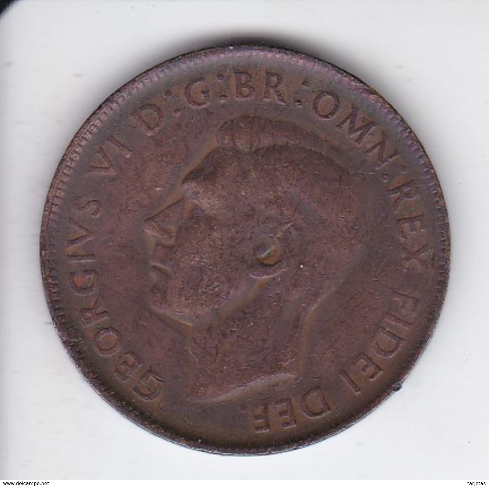 MONEDA DE AUSTRALIA DE 1 PENNY DEL AÑO 1950 CANGURO (KANGAROO) - Penny