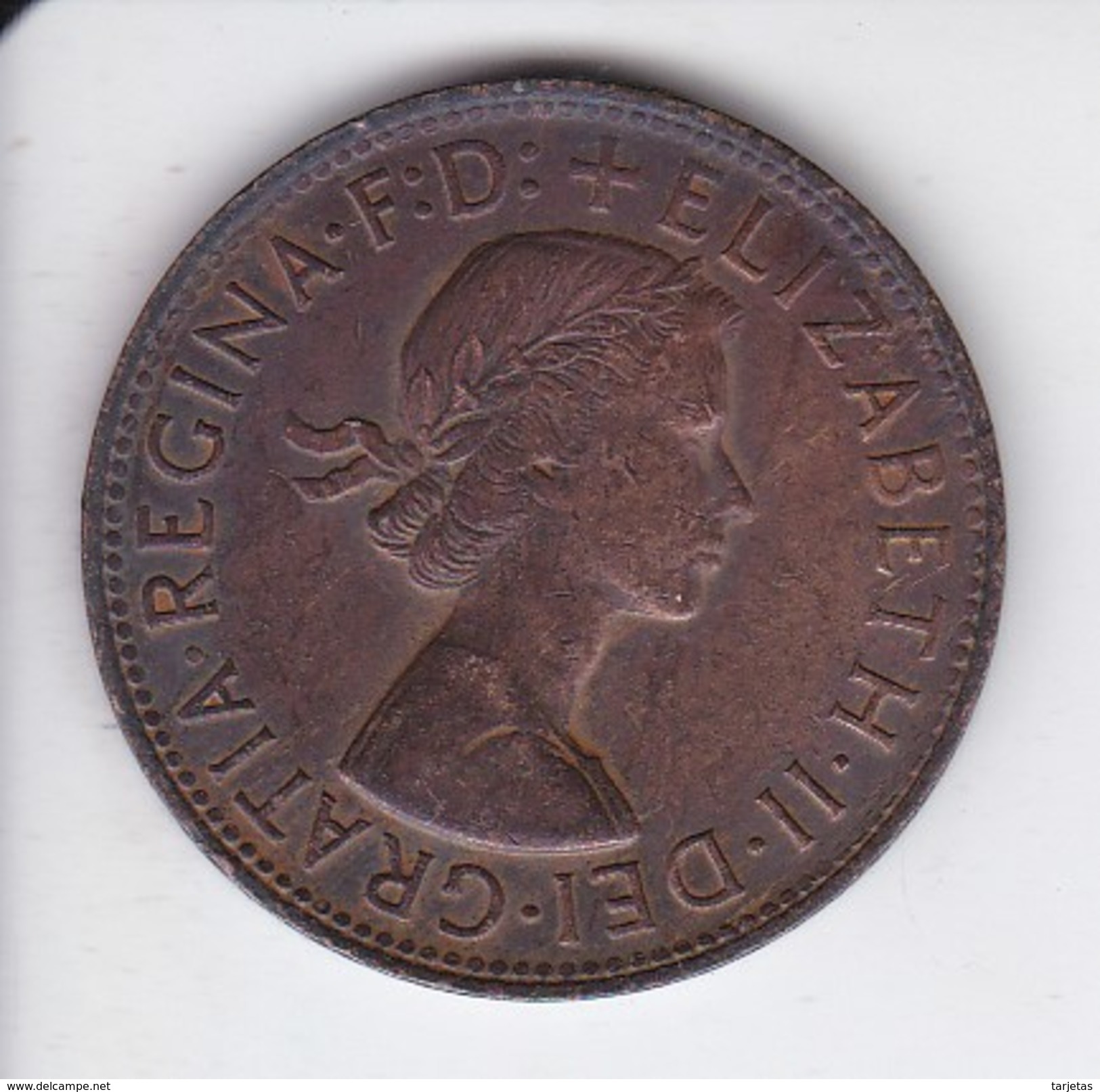 MONEDA DE AUSTRALIA DE 1 PENNY DEL AÑO 1958 CANGURO (KANGAROO) - Penny