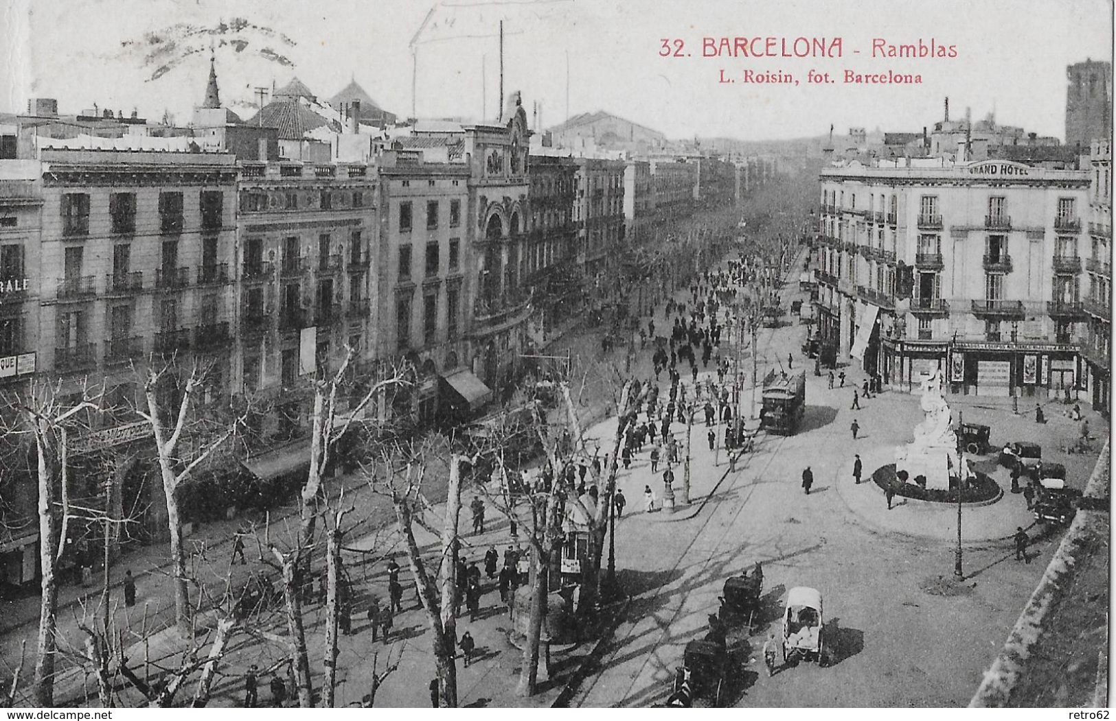 BARCELONA &rarr; La Rambla (Promenade) Anno 1925 - Barcelona