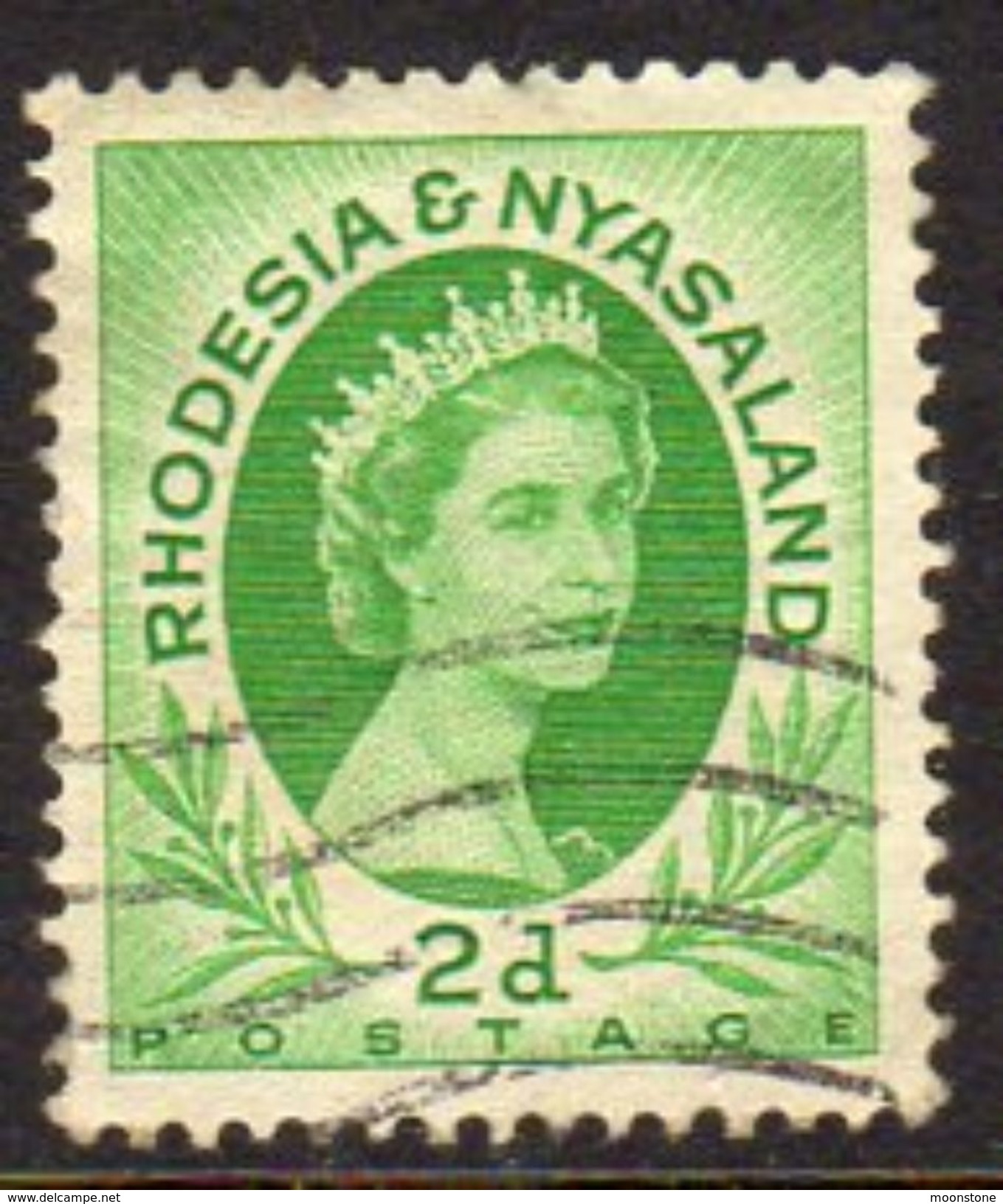 Rhodesia & Nyasaland 1954 2d Definitive, Used, SG 3 (BA) - Rhodesien & Nyasaland (1954-1963)