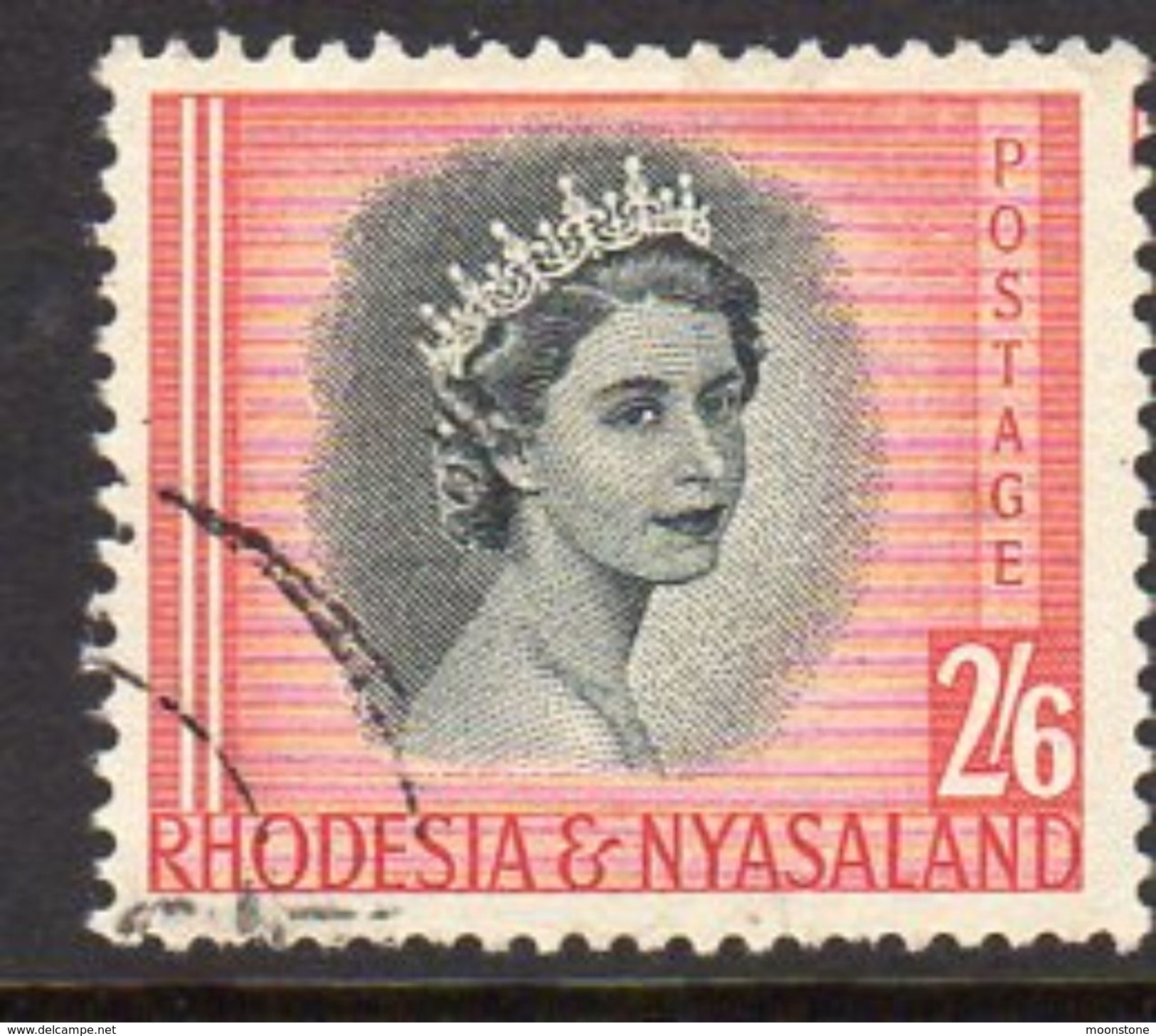 Rhodesia & Nyasaland 1954 2/6d Definitive, Used, SG 12 (BA) - Rhodesië & Nyasaland (1954-1963)