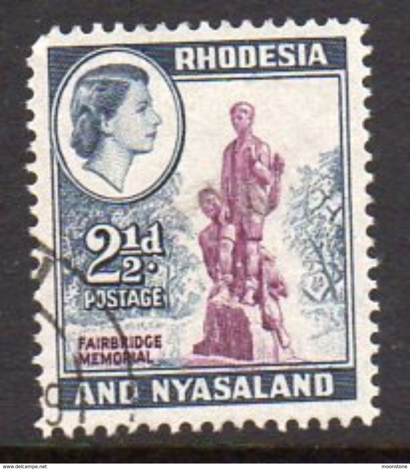 Rhodesia & Nyasaland 1959 2½d Fairbridge Memorial Definitive, Used, SG 21 (BA) - Rhodesia & Nyasaland (1954-1963)