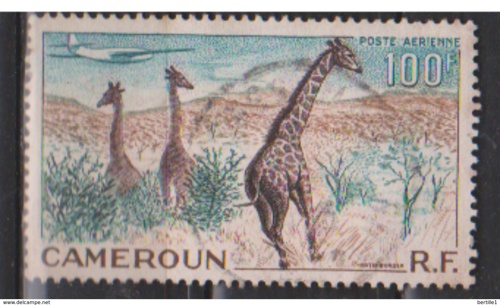 CAMEROUN      N°   PA 47    ( 6 )       OBLITERE  ( O 647 ) - Airmail