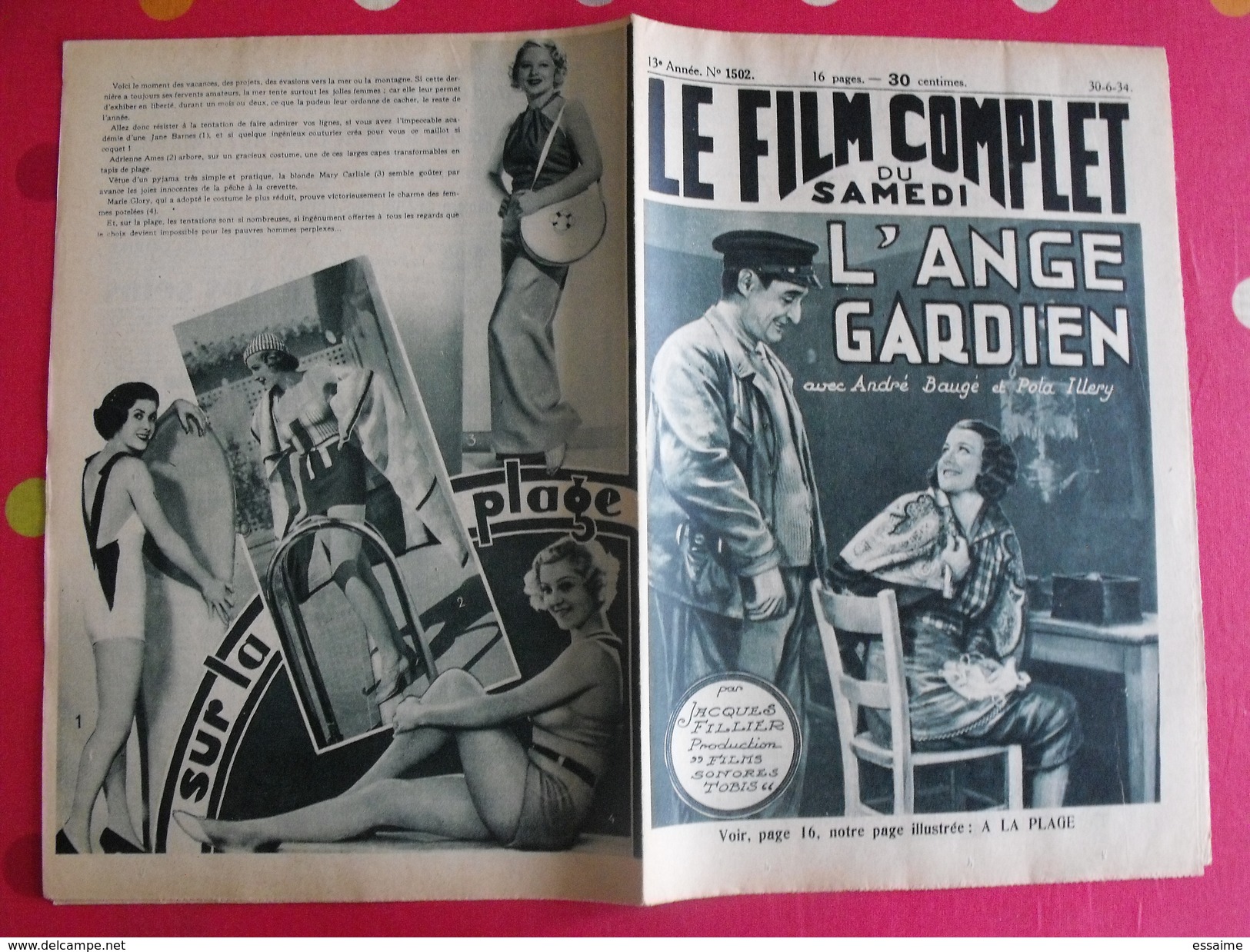 8 revues "le film complet" 1934. marie bell georges carpentier arlette marchal spinelly raimu hepburn gloria swanson