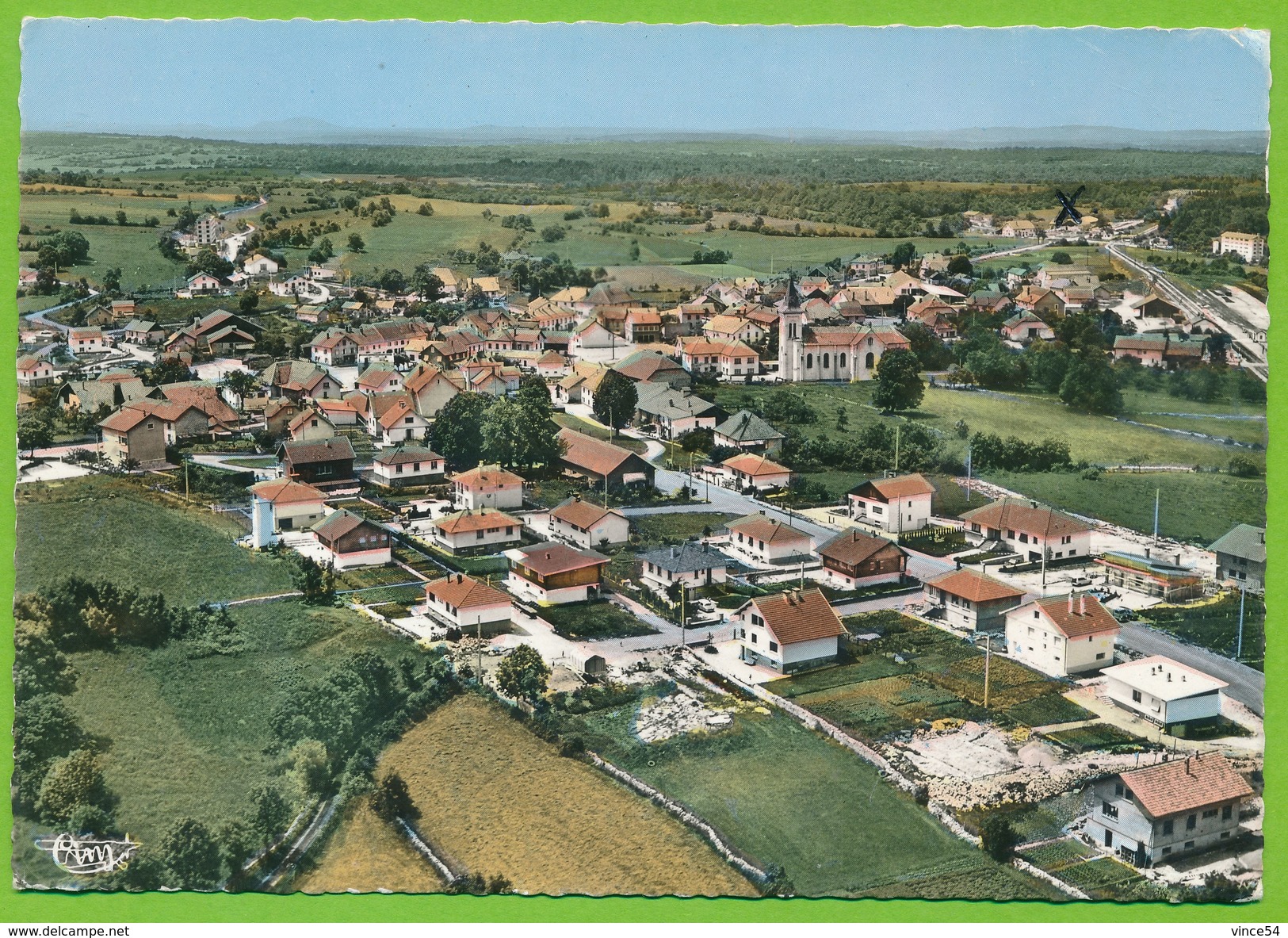 LE VALDAHON - Le Quartier Neuf Vue Aérienne Photo Véritable Colorisée - Autres & Non Classés