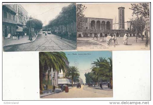 Tunisie - Tunis - 3 Cartes     -  Achat Immédiat - Tunisia