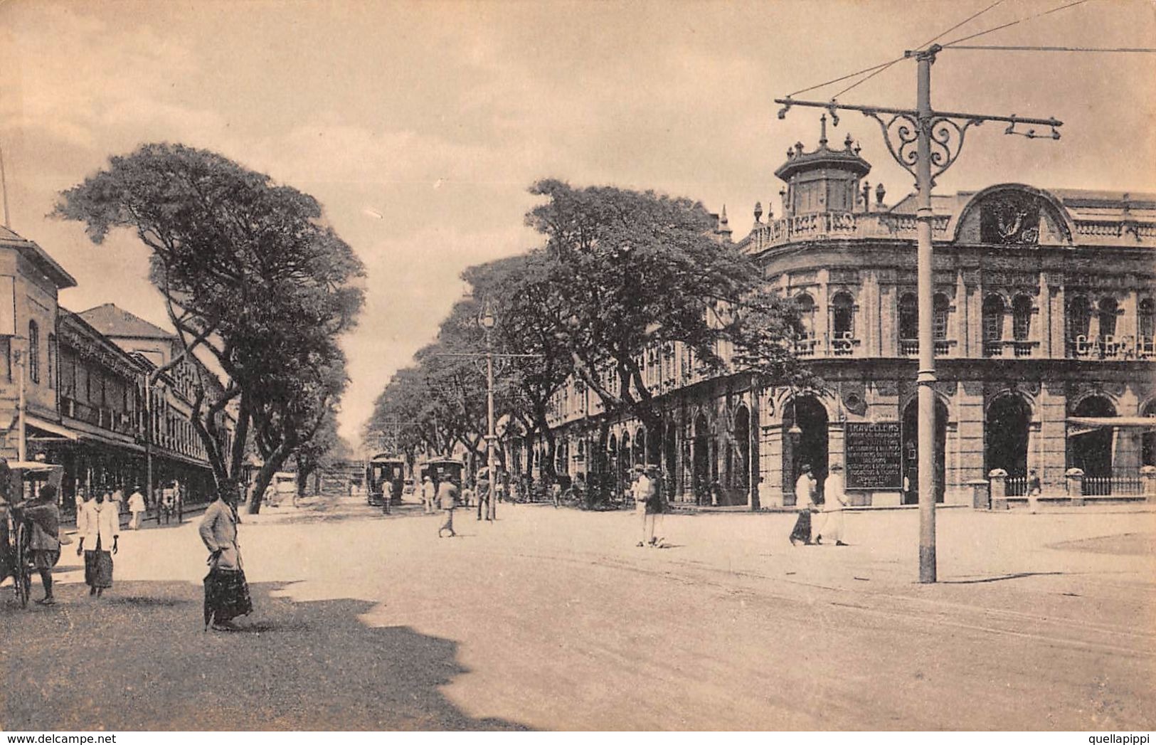 D6242 "SRI LANKA - YORK STREET, COLOMBO"  ANIMATA, TRAMWAY.  CART  NON  SPED - Sri Lanka (Ceylon)