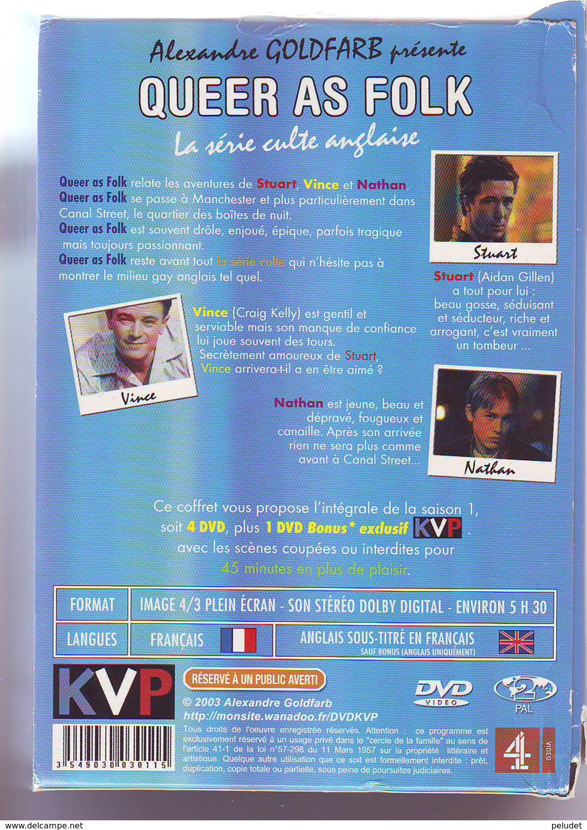 QUEER AS FOLK - 3 DVD + 1 DVD Extras - - Serie E Programmi TV